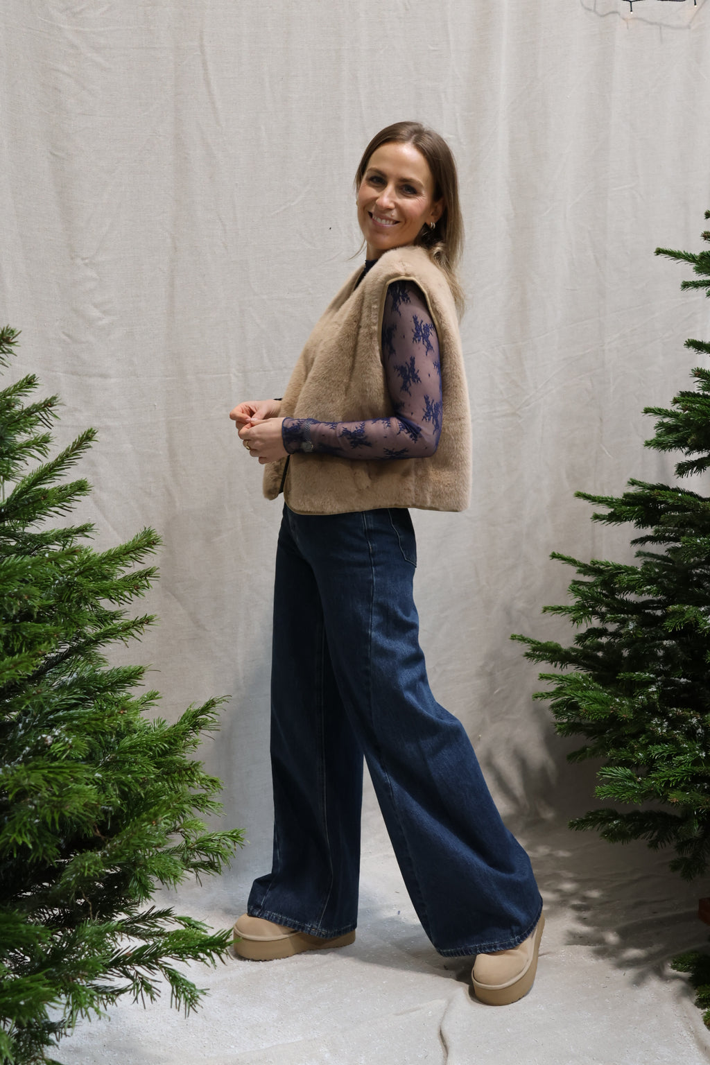 Antoinette palazzo jeans dark blue