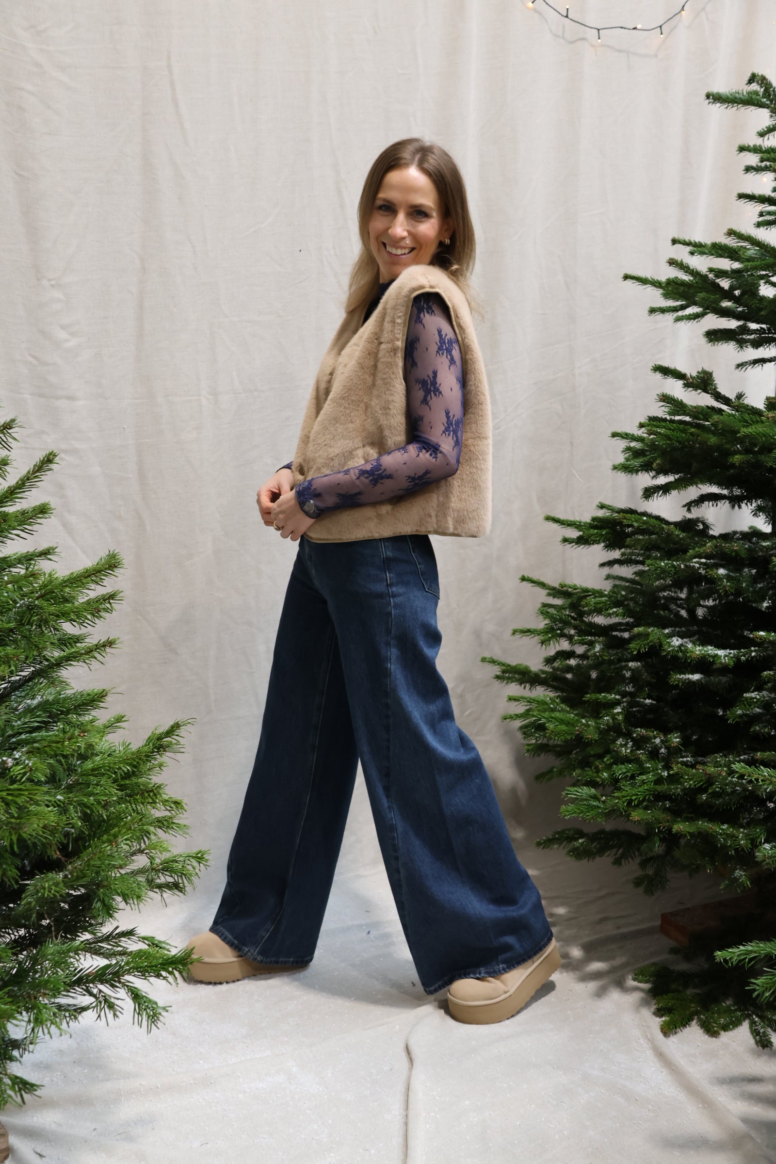 Antoinette palazzo jeans dark blue