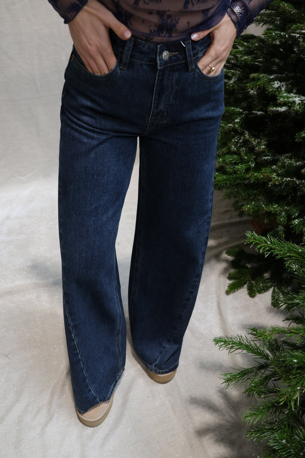 Antoinette palazzo jeans dark blue