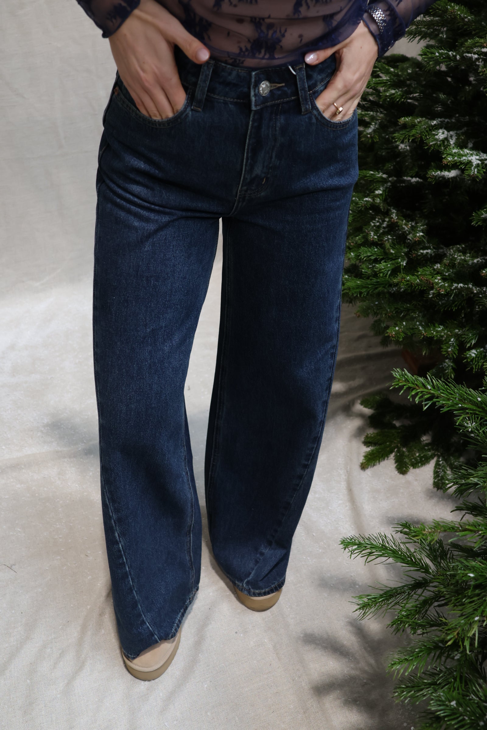 Antoinette palazzo jeans dark blue