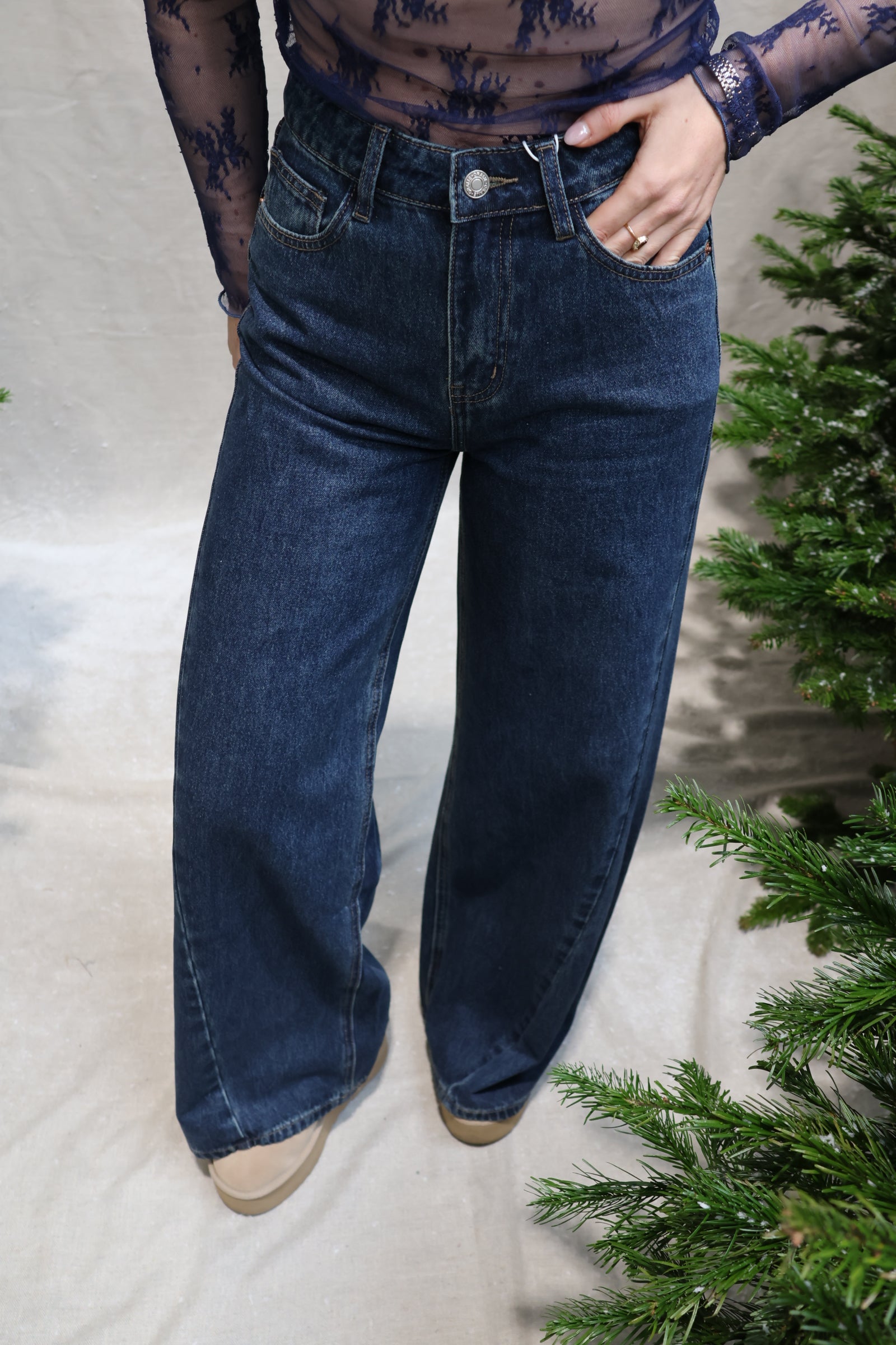 Antoinette palazzo jeans dark blue