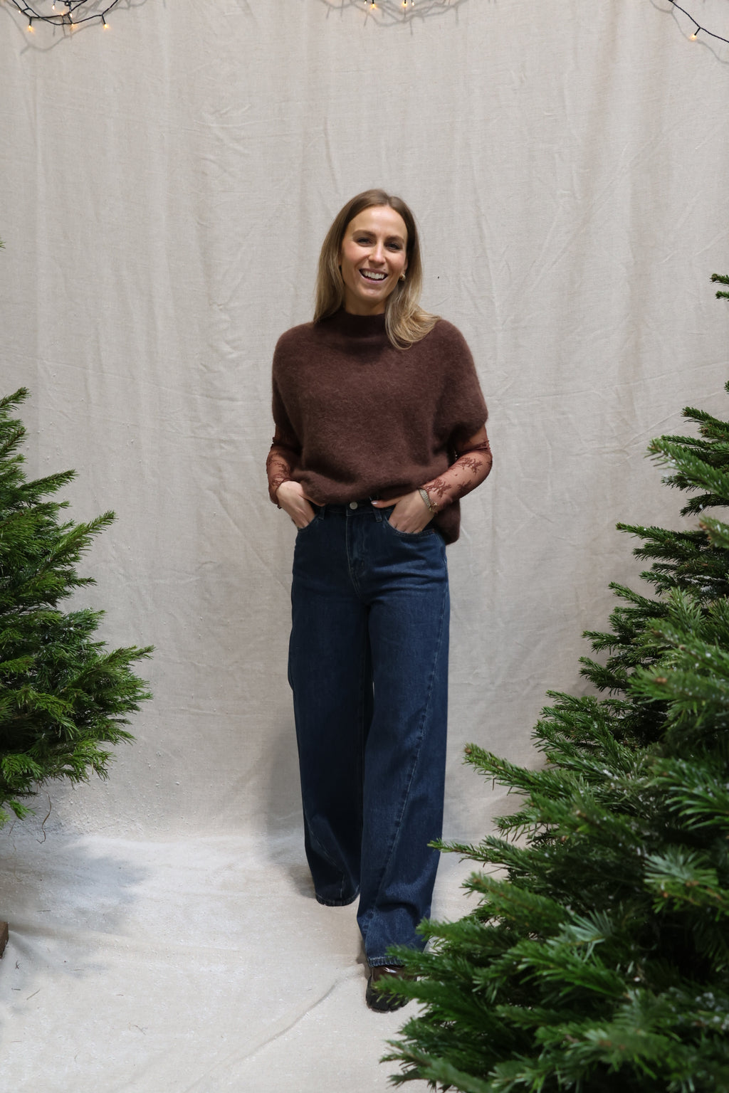 Vivi sleeveless knit brown