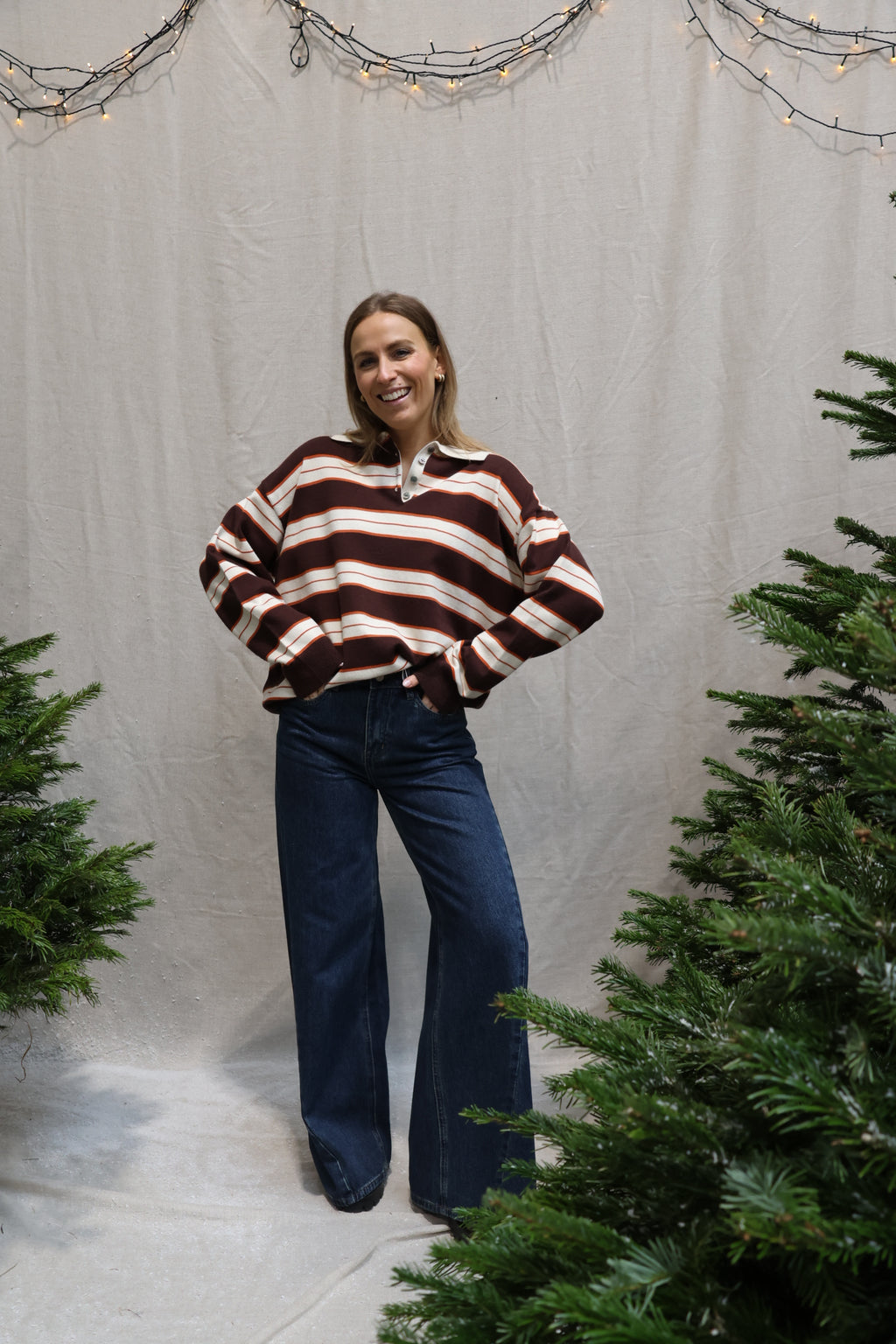 Antoinette palazzo jeans dark blue