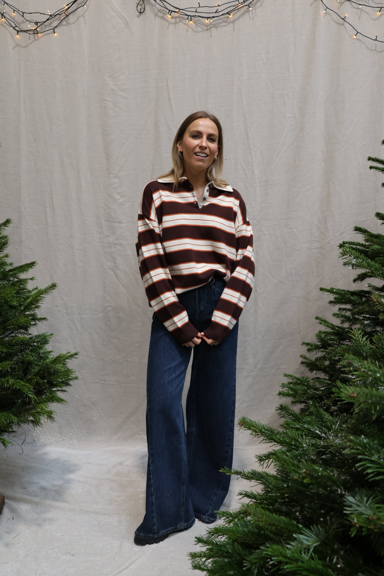 Antoinette palazzo jeans dark blue