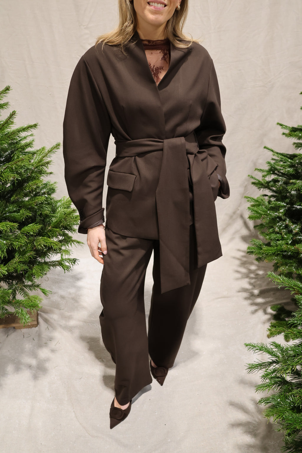 Ophélie balloon trousers brown