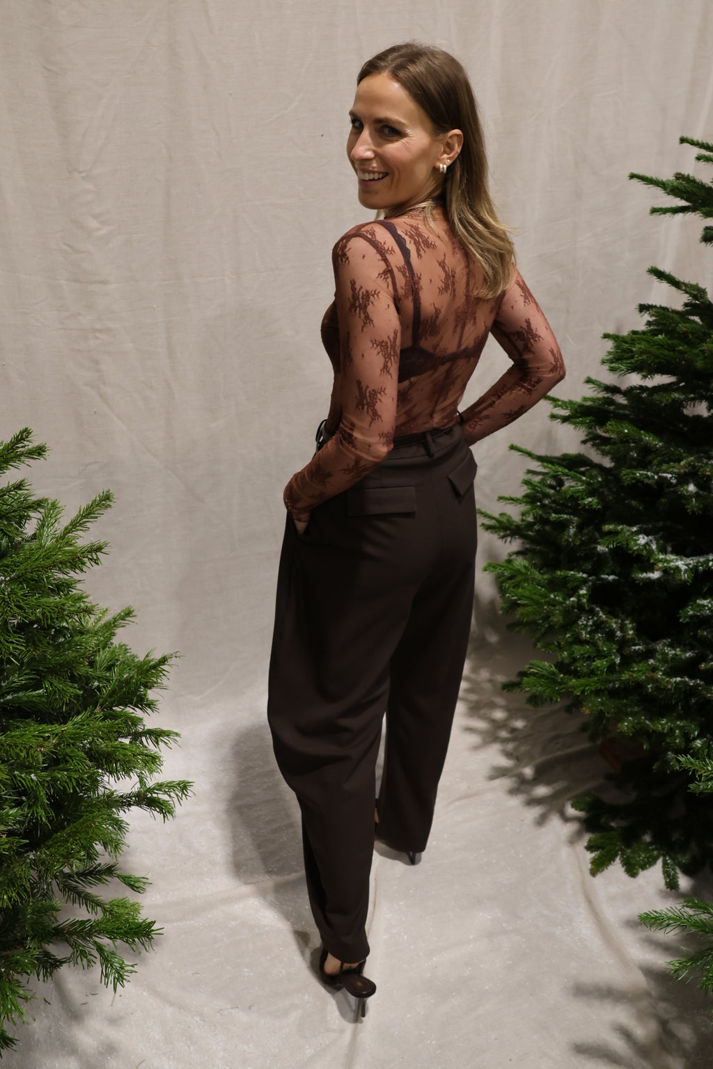 Ophélie balloon trousers brown