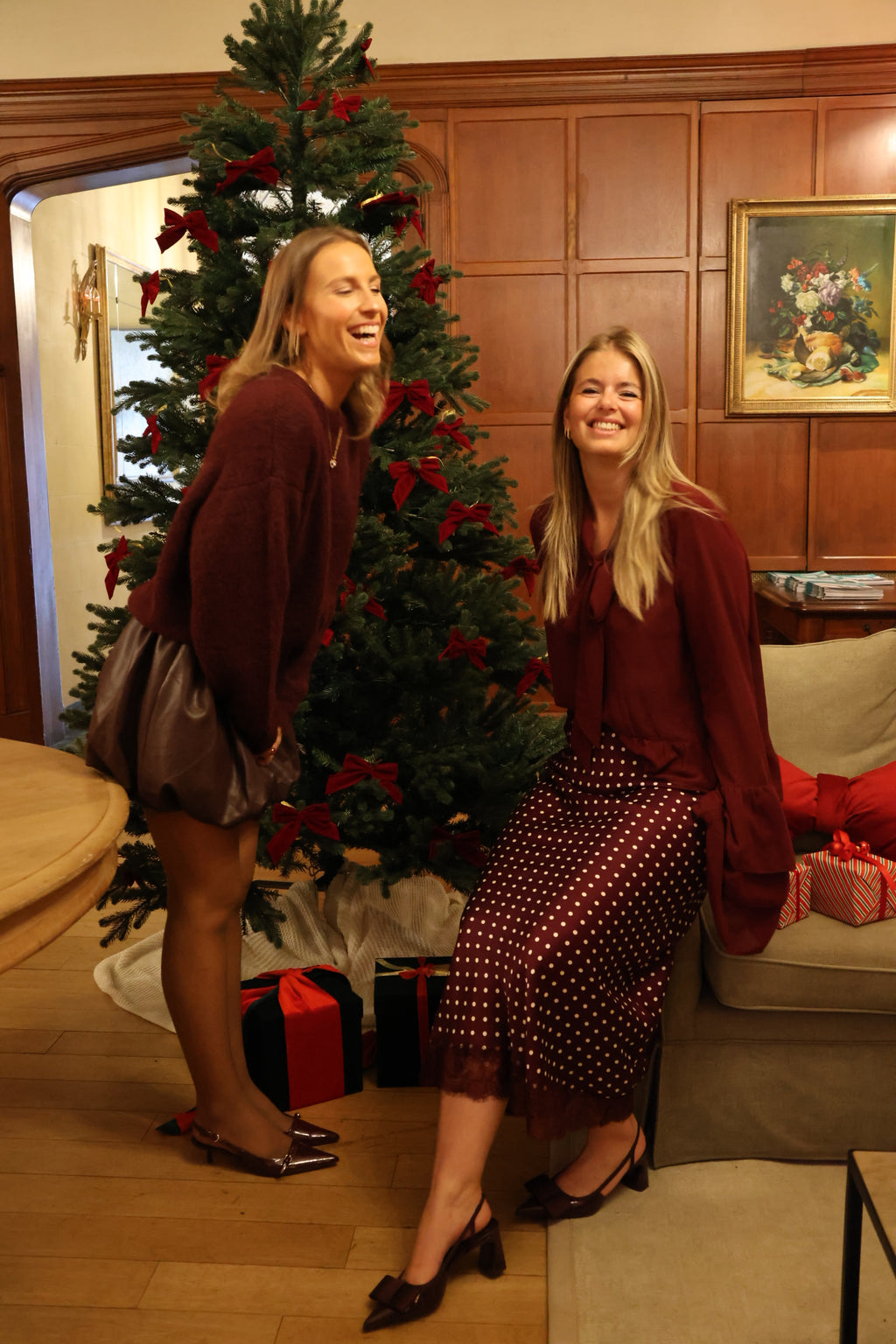 Aurore detail blouse bordeaux