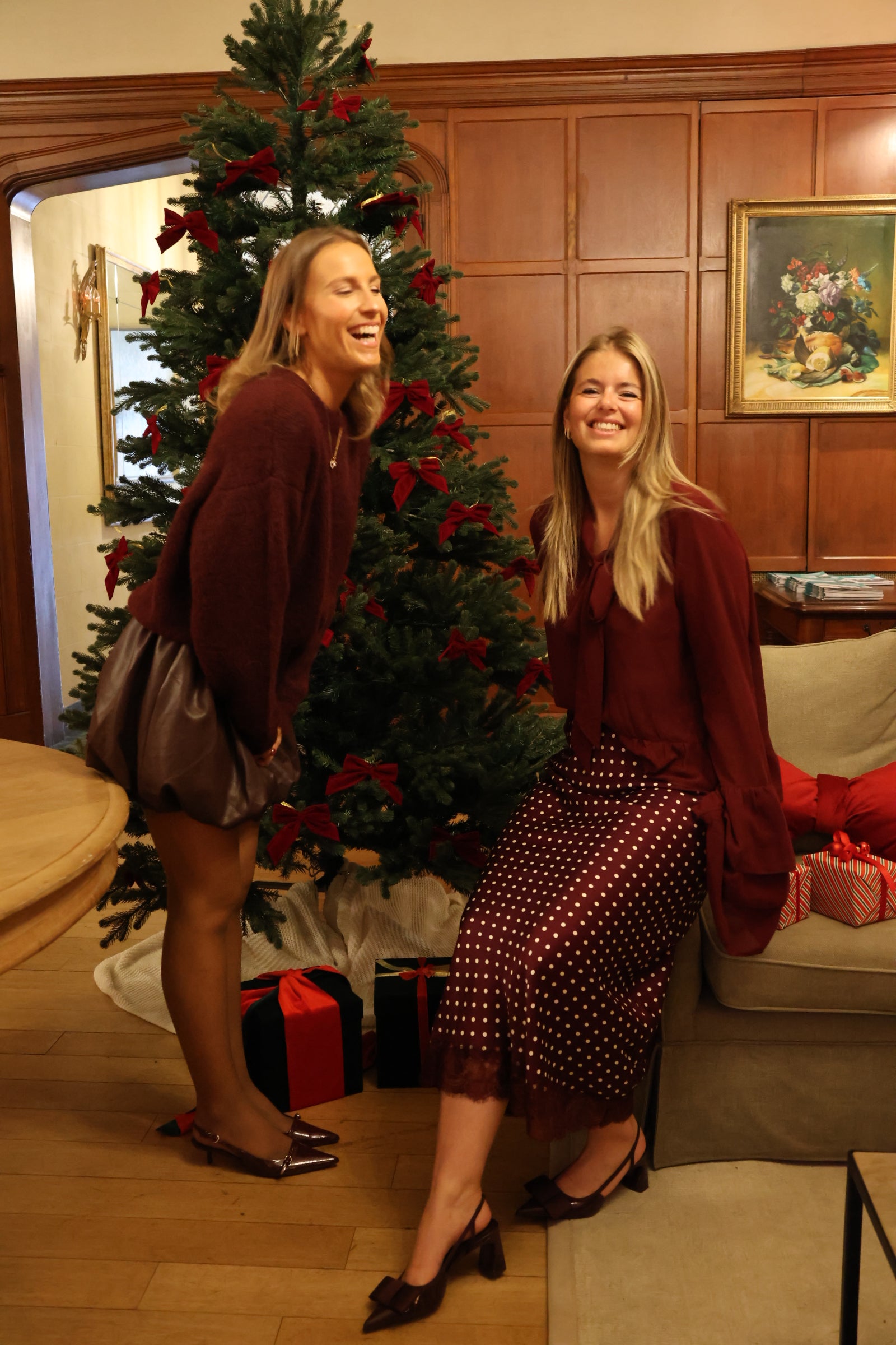 Aurore detail blouse bordeaux