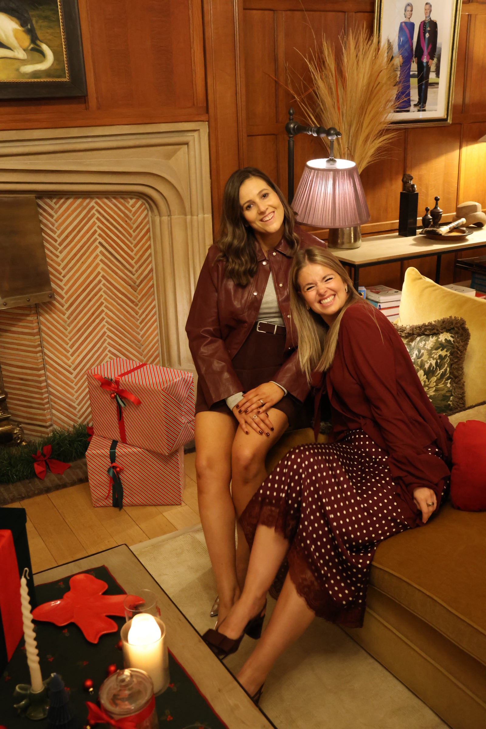 Josie suède skirt bordeaux