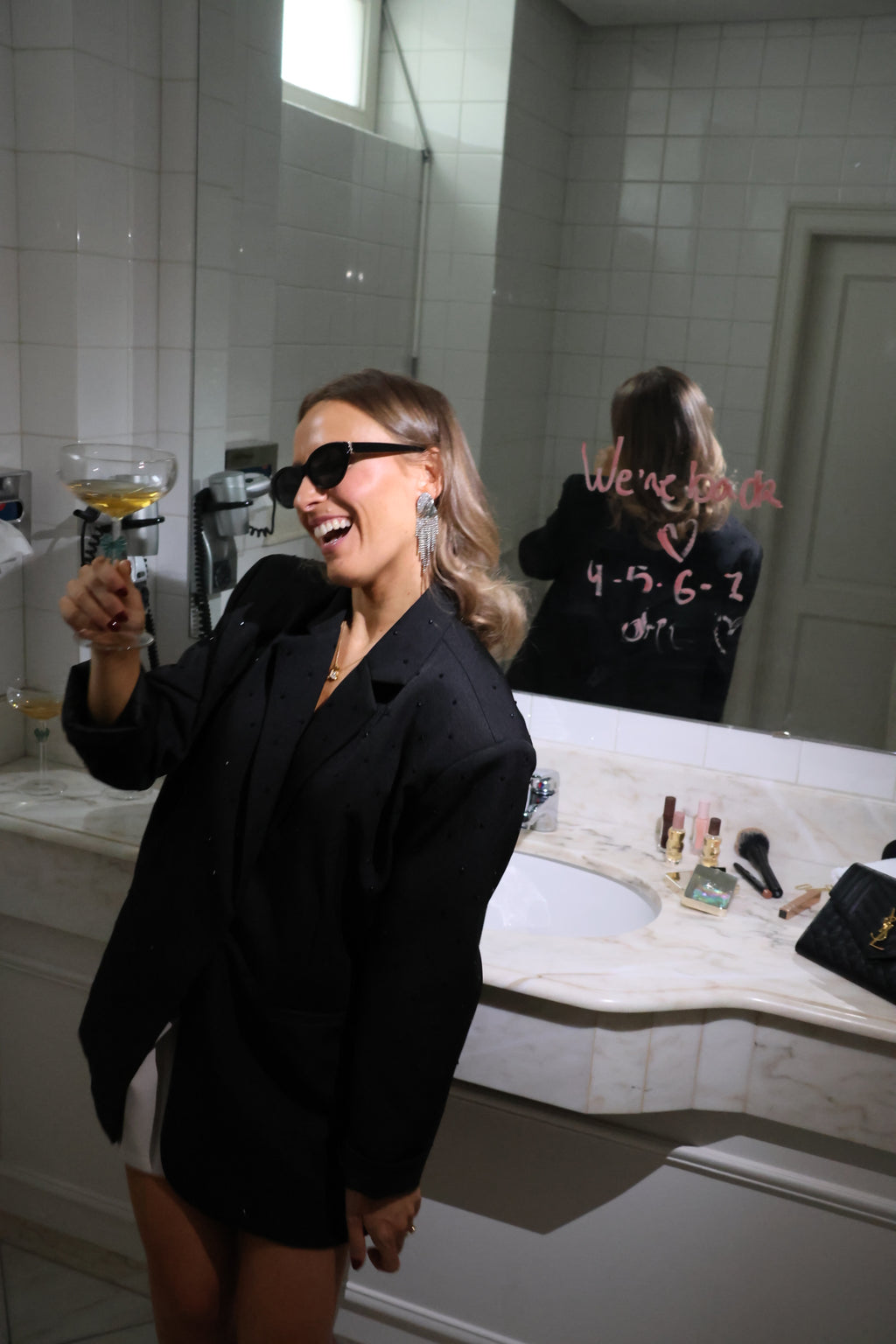 Eloise sparkling blazer black