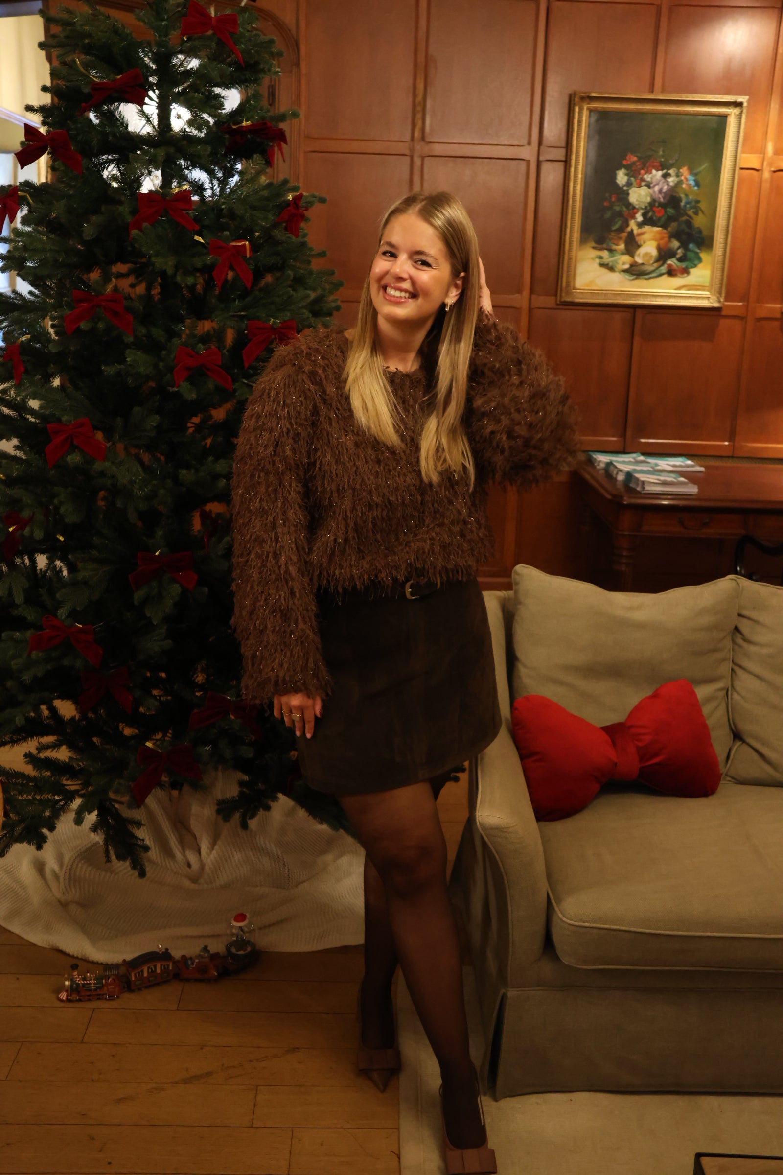 Holly fluffy top brown