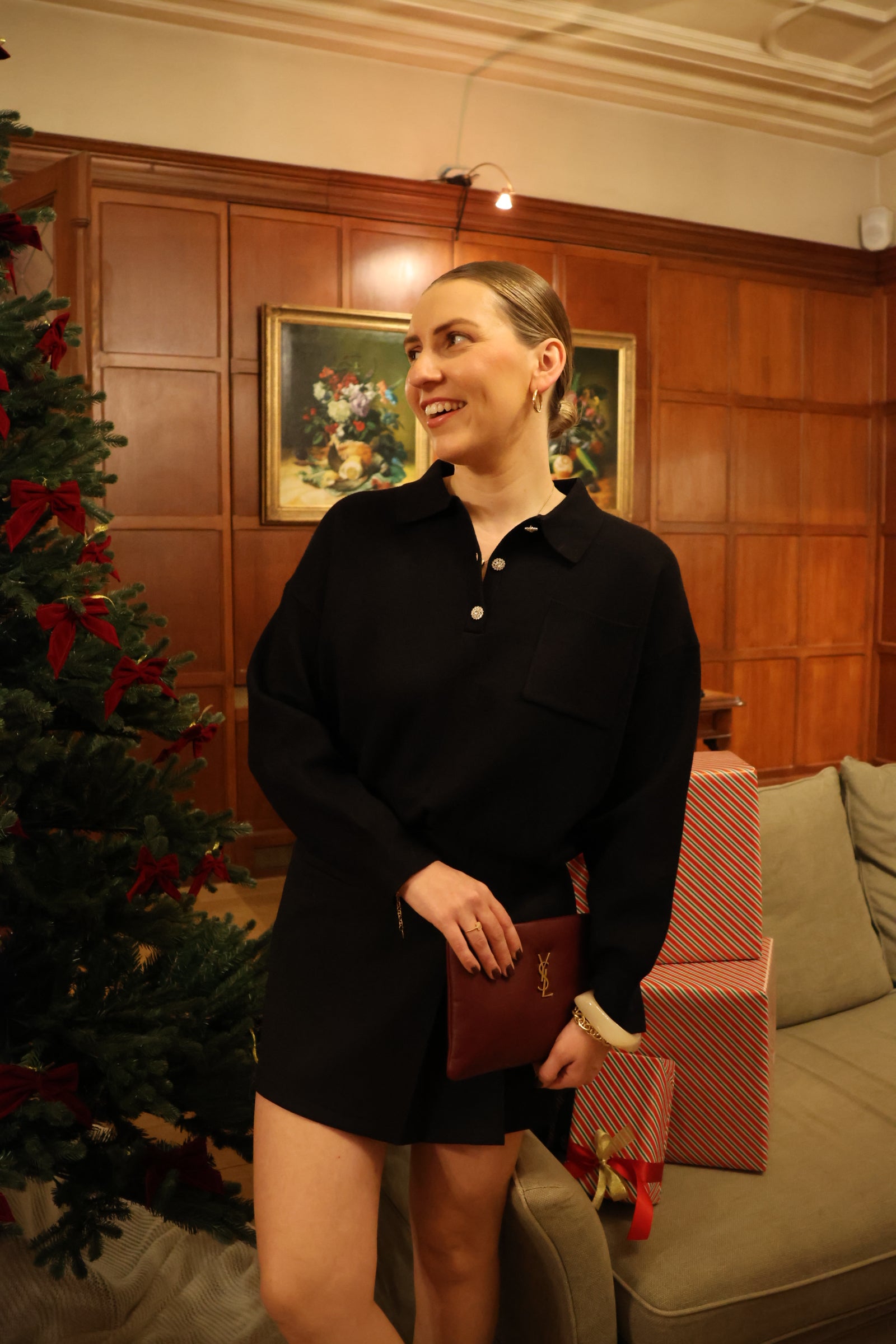 Florence polo knit black