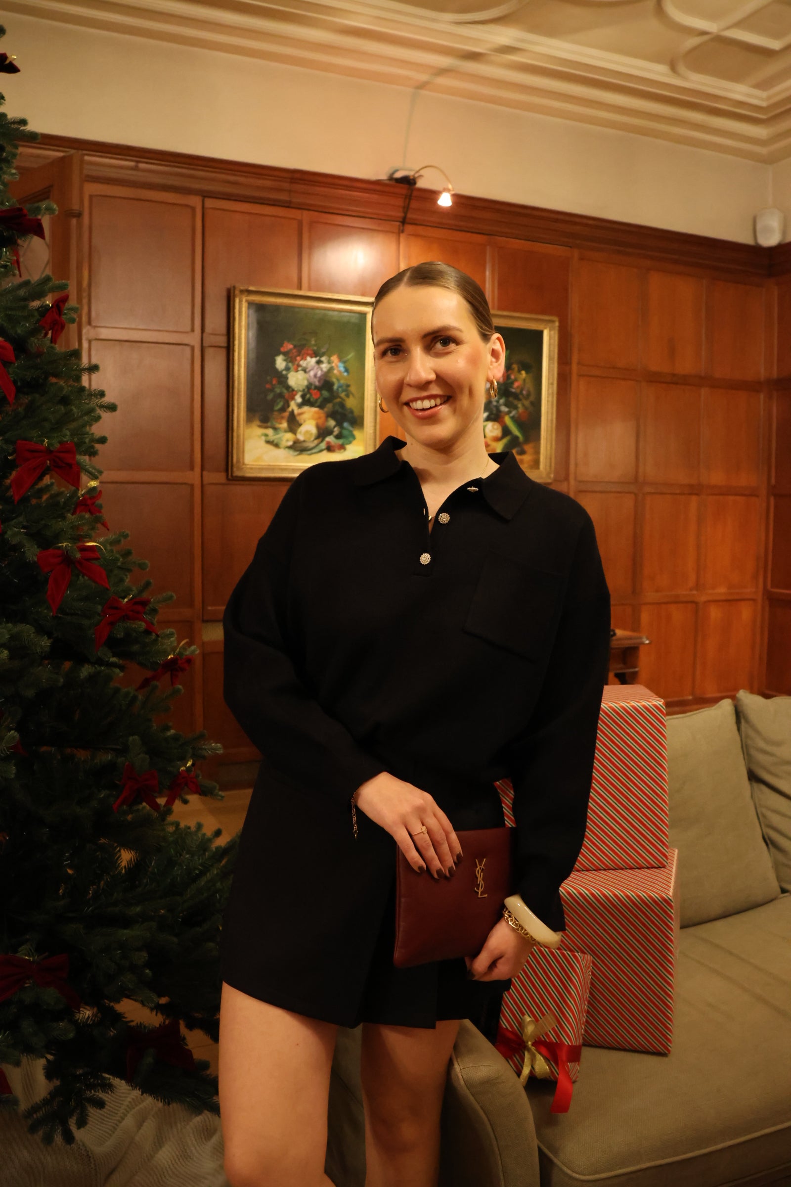 Florence polo knit black