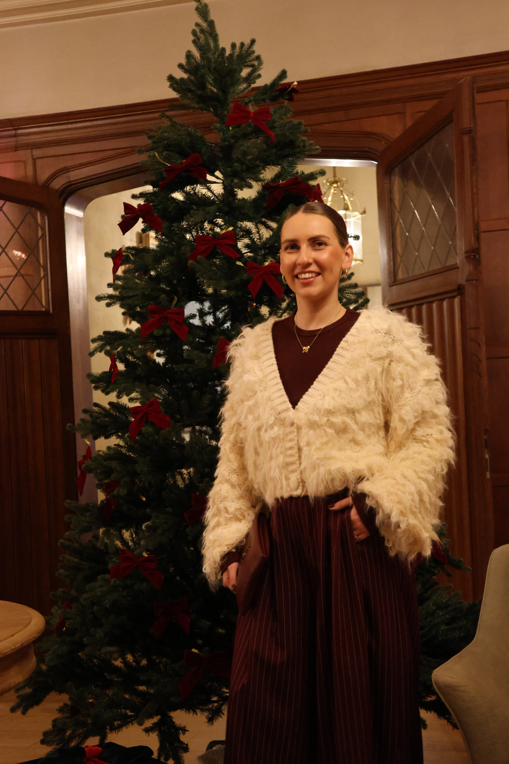 Lumi fluffy cardigan vanille