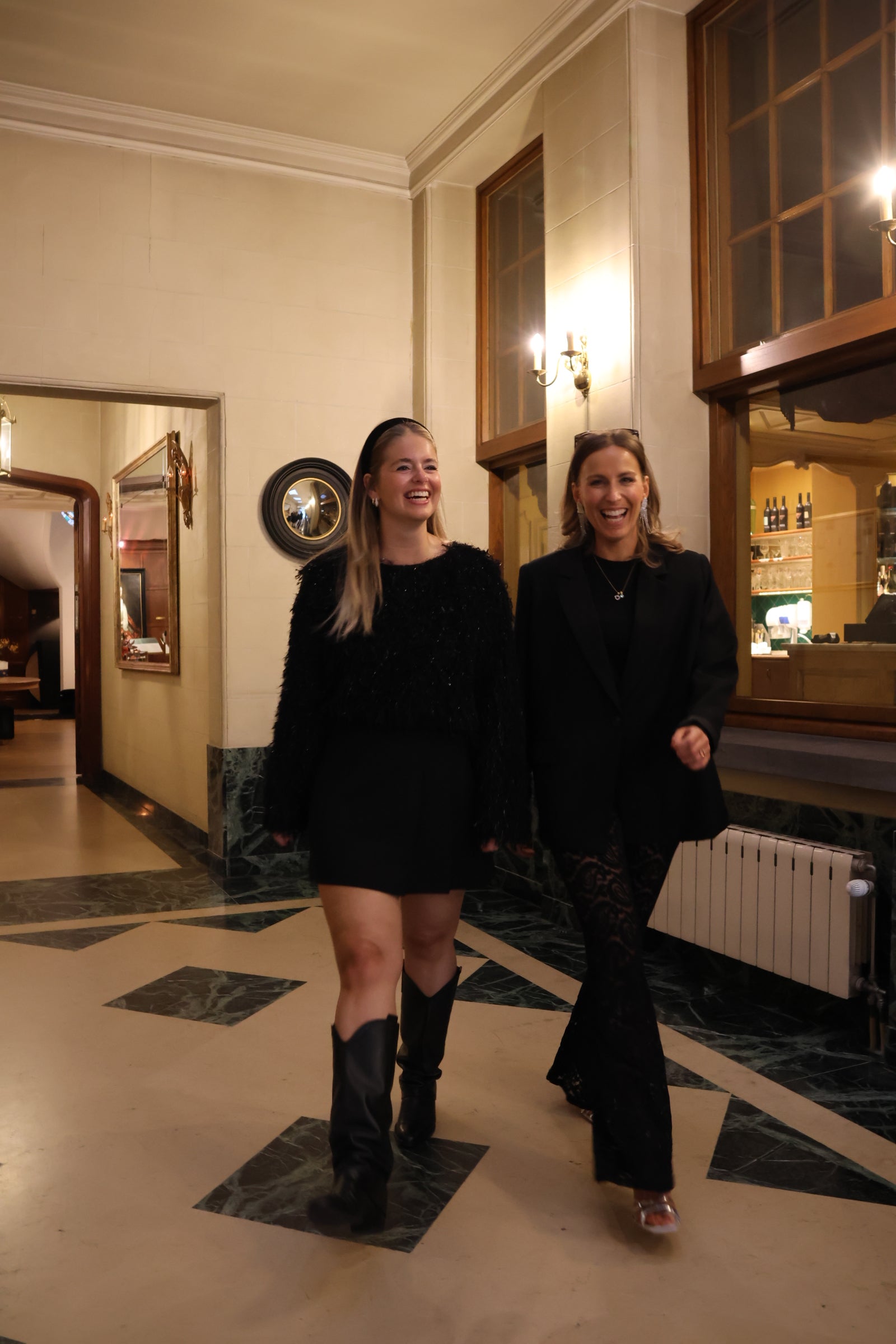 Cerina lace trousers black