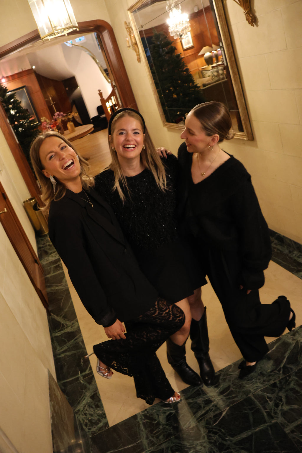 Cerina lace trousers black