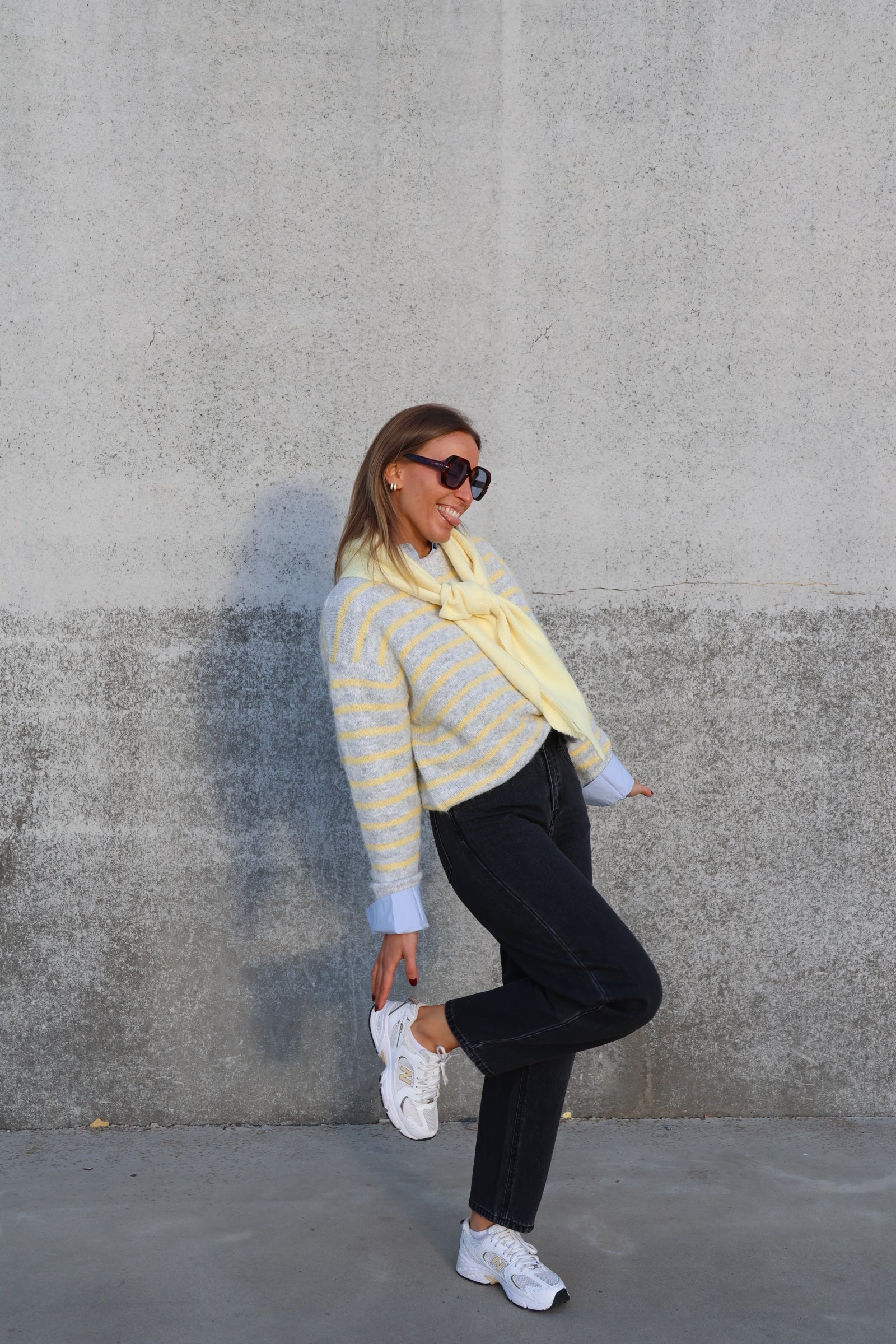 Maud barrel jeans dark grey