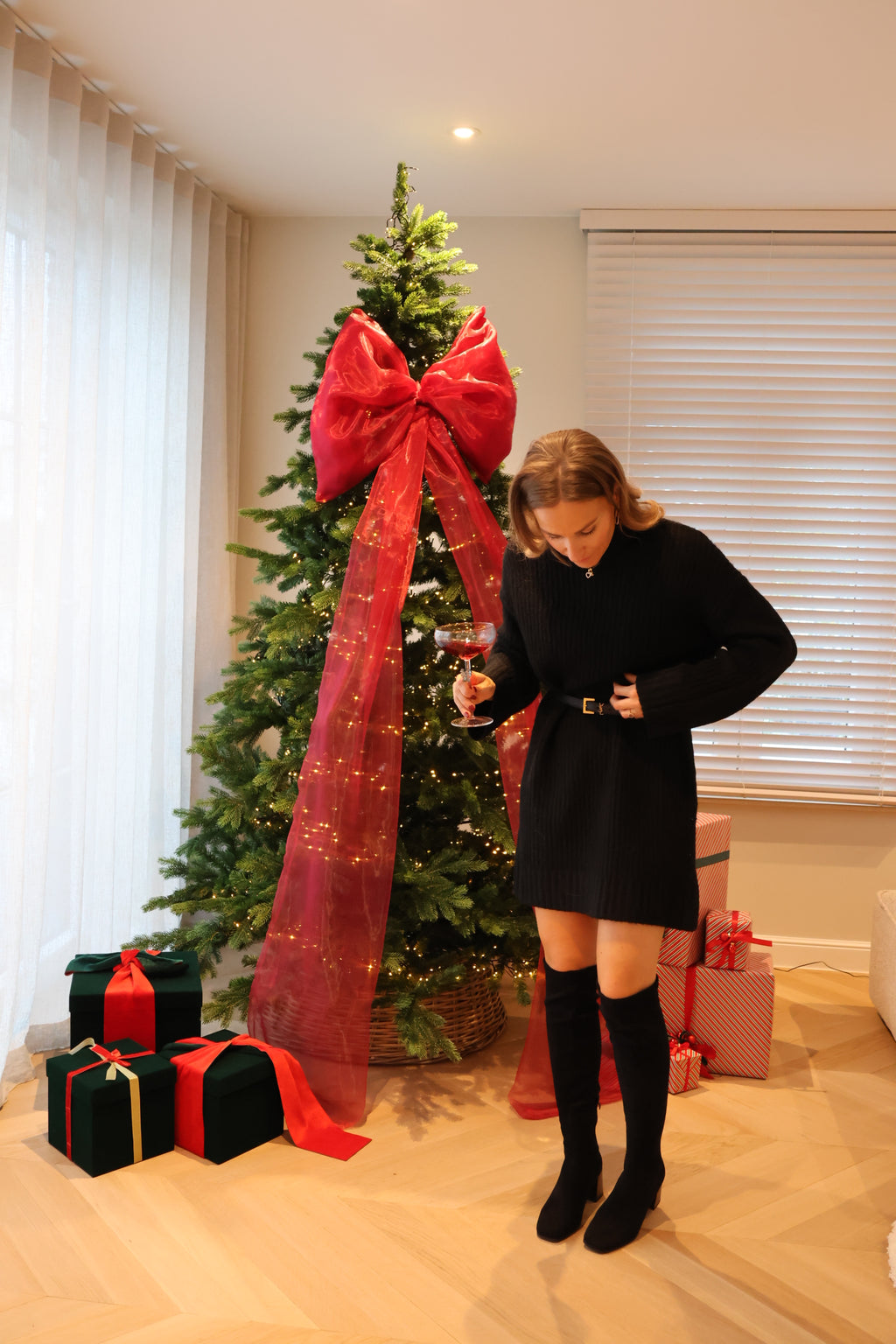 Davina overknee boots black