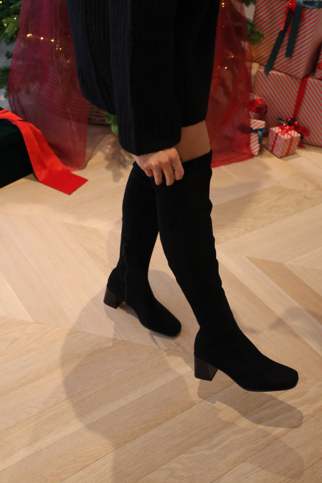 Davina overknee boots black
