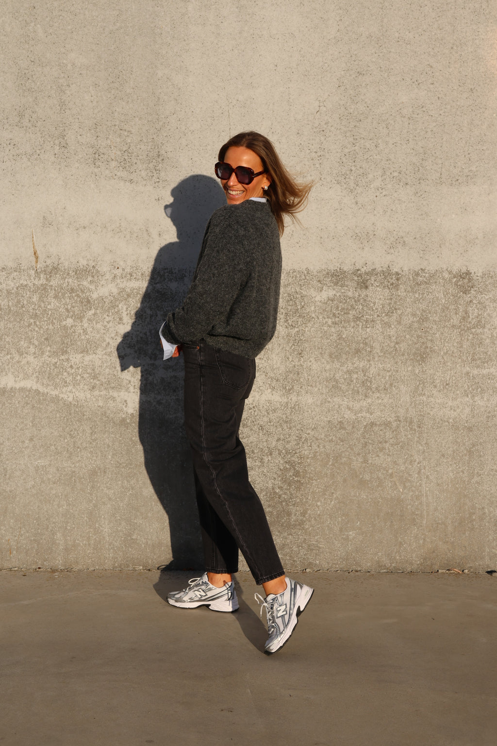 Alfie knit donkergrijs