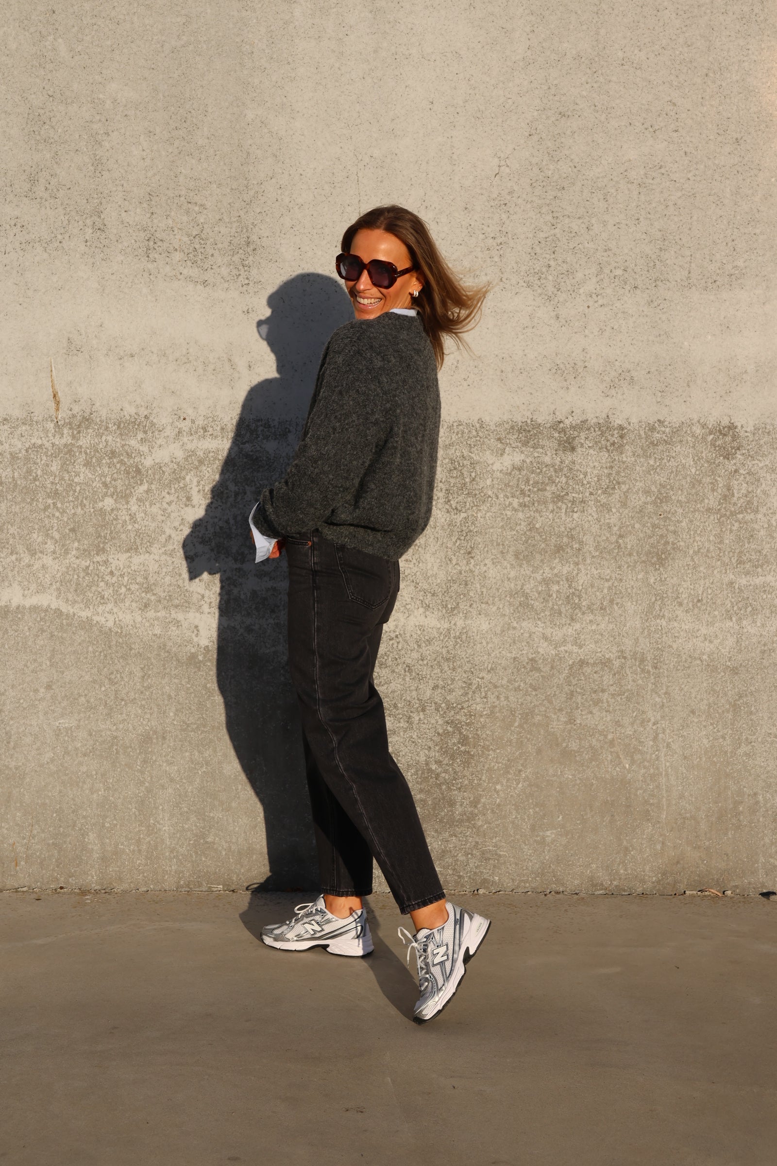 Alfie knit donkergrijs