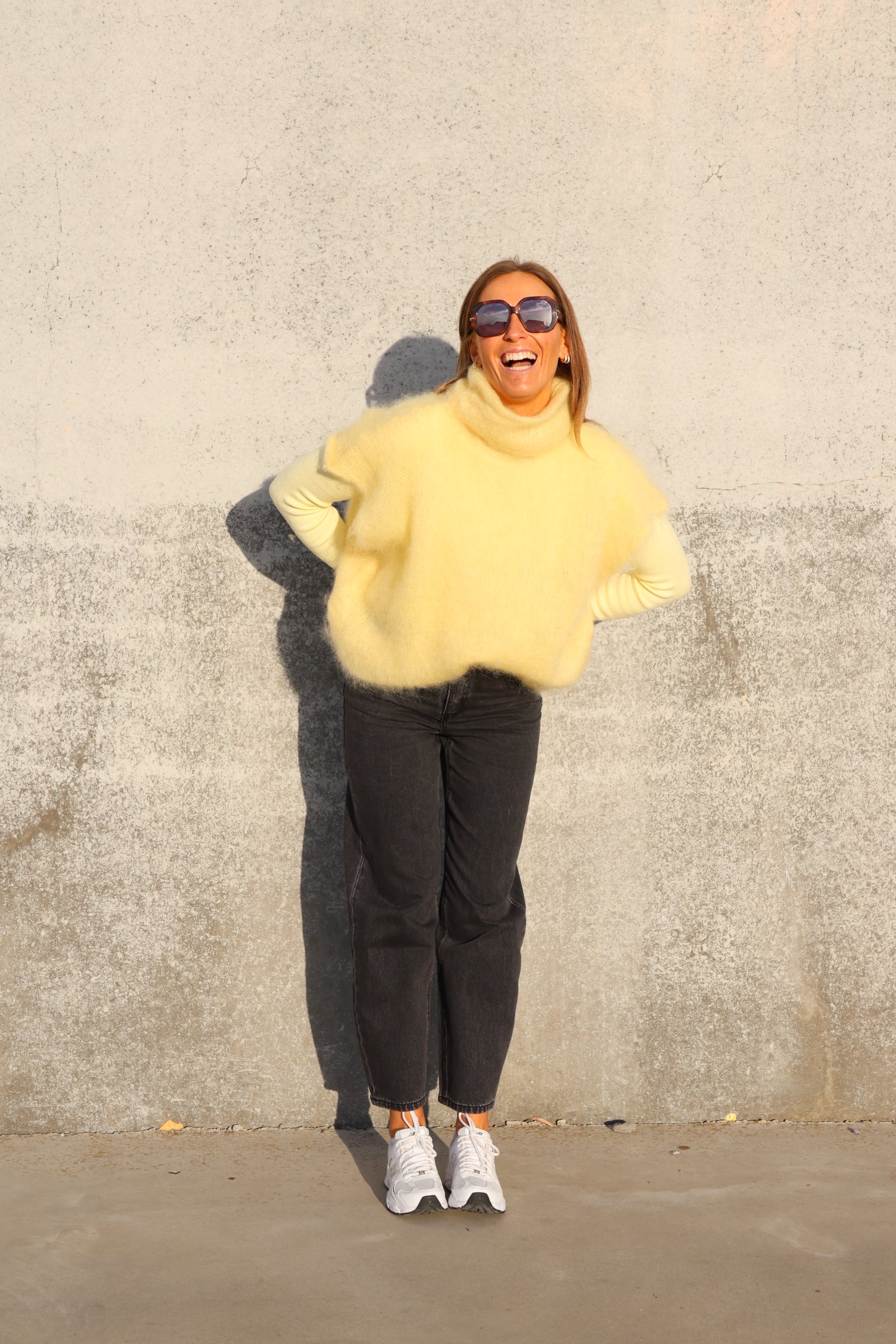 Maud barrel jeans dark grey