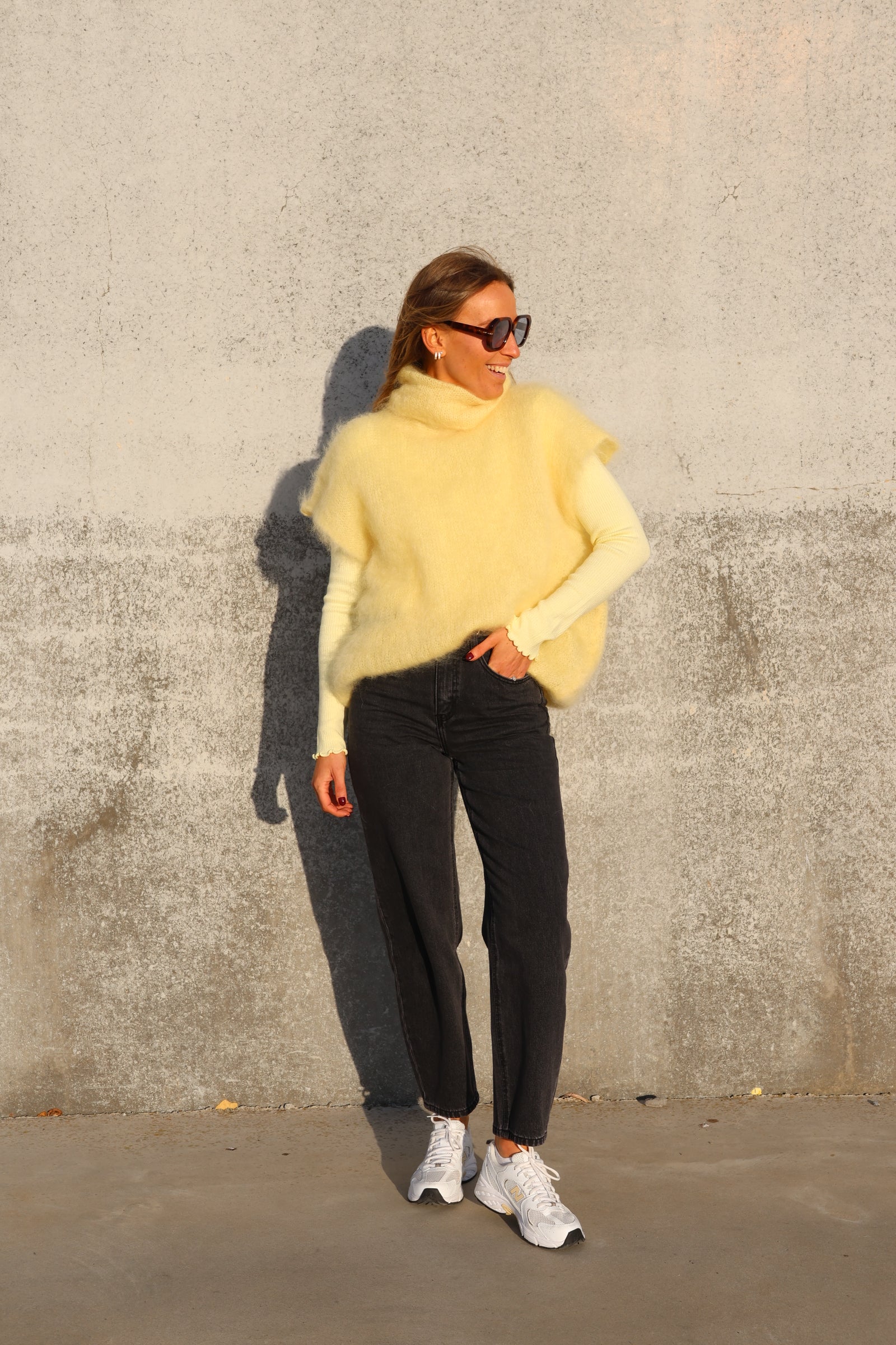 Maud barrel jeans dark grey