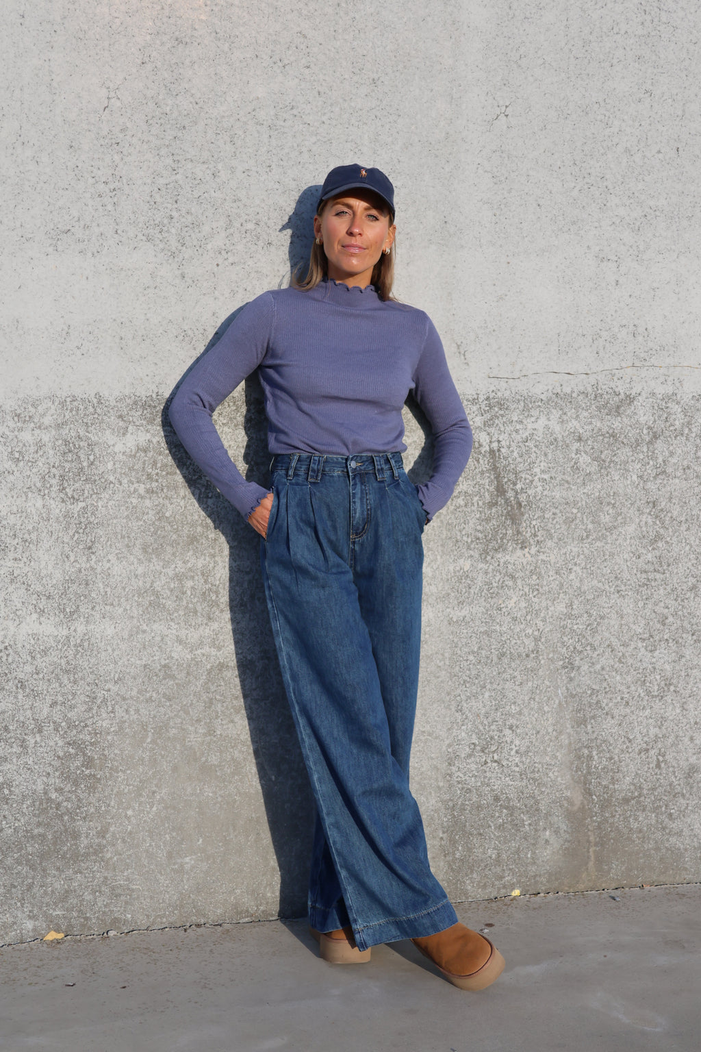 Julia pulletje denim blauw