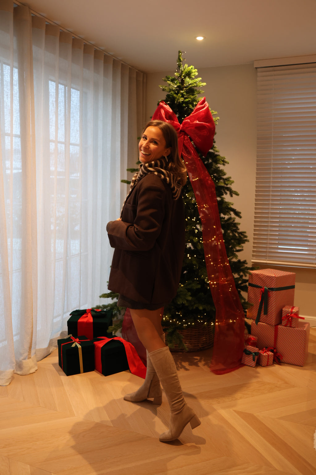 Maité set dark brown