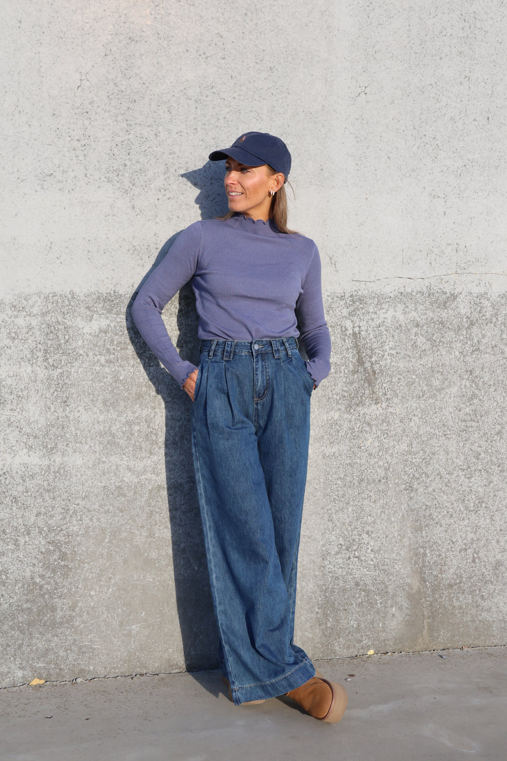 Julia pulletje denim blauw