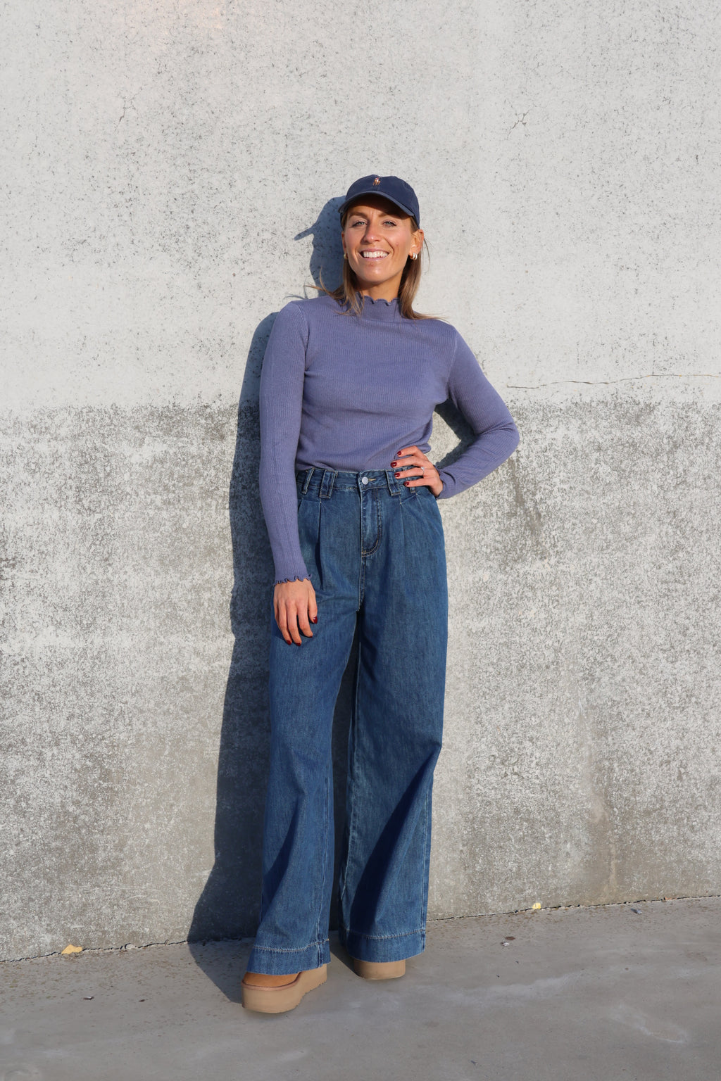 Julia pulletje denim blauw