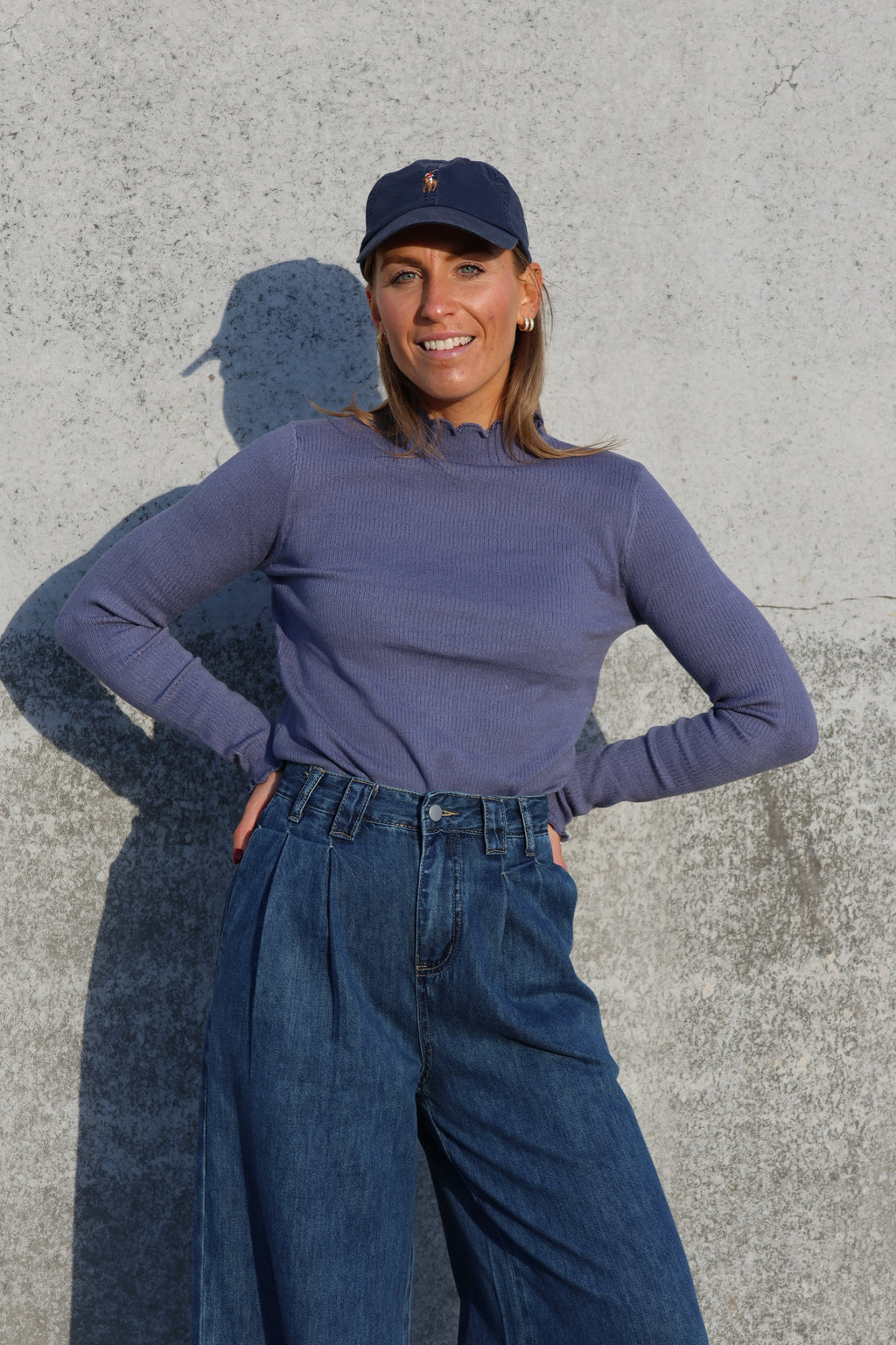 Julia pulletje denim blauw