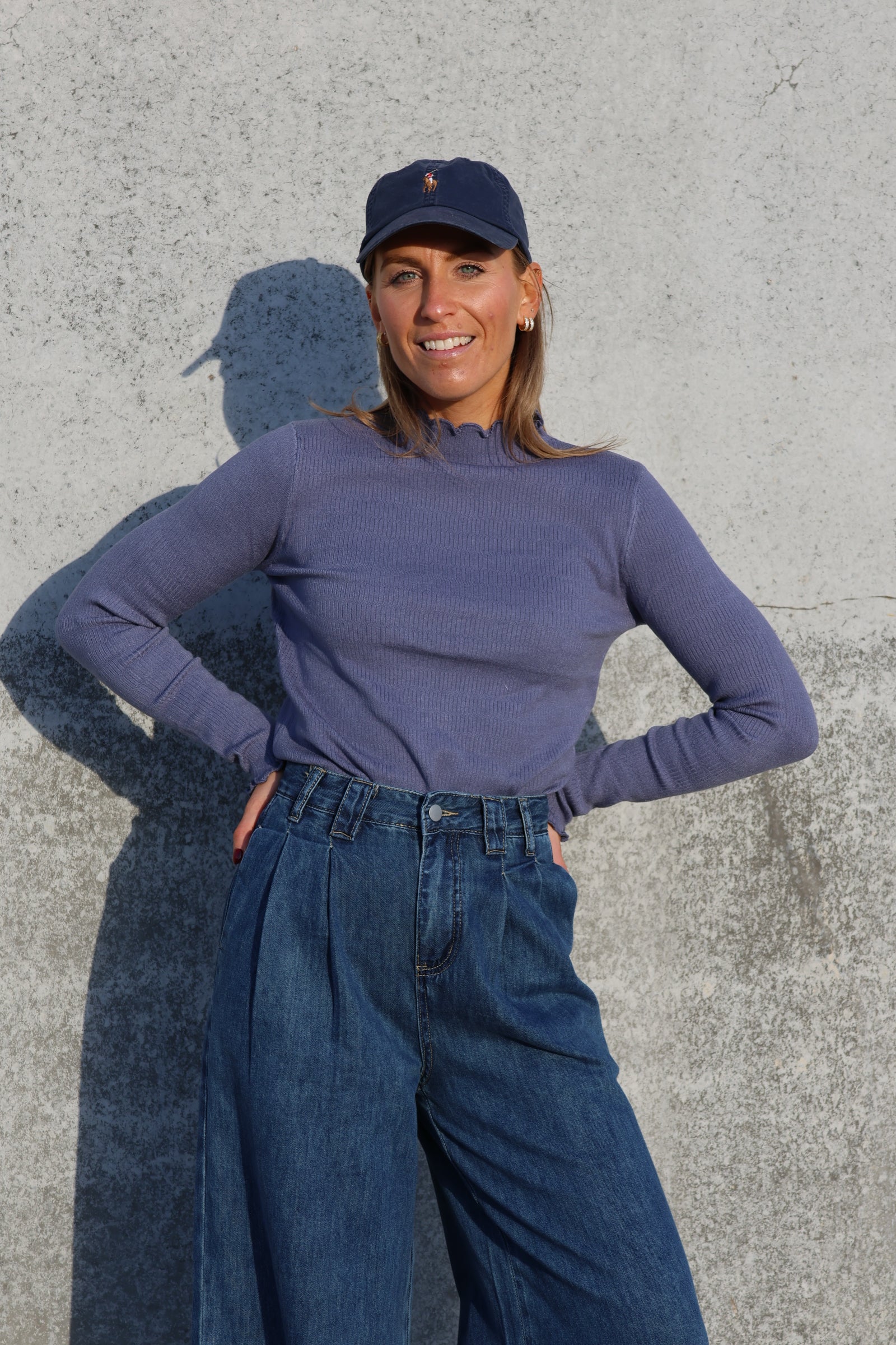 Julia pulletje denim blauw