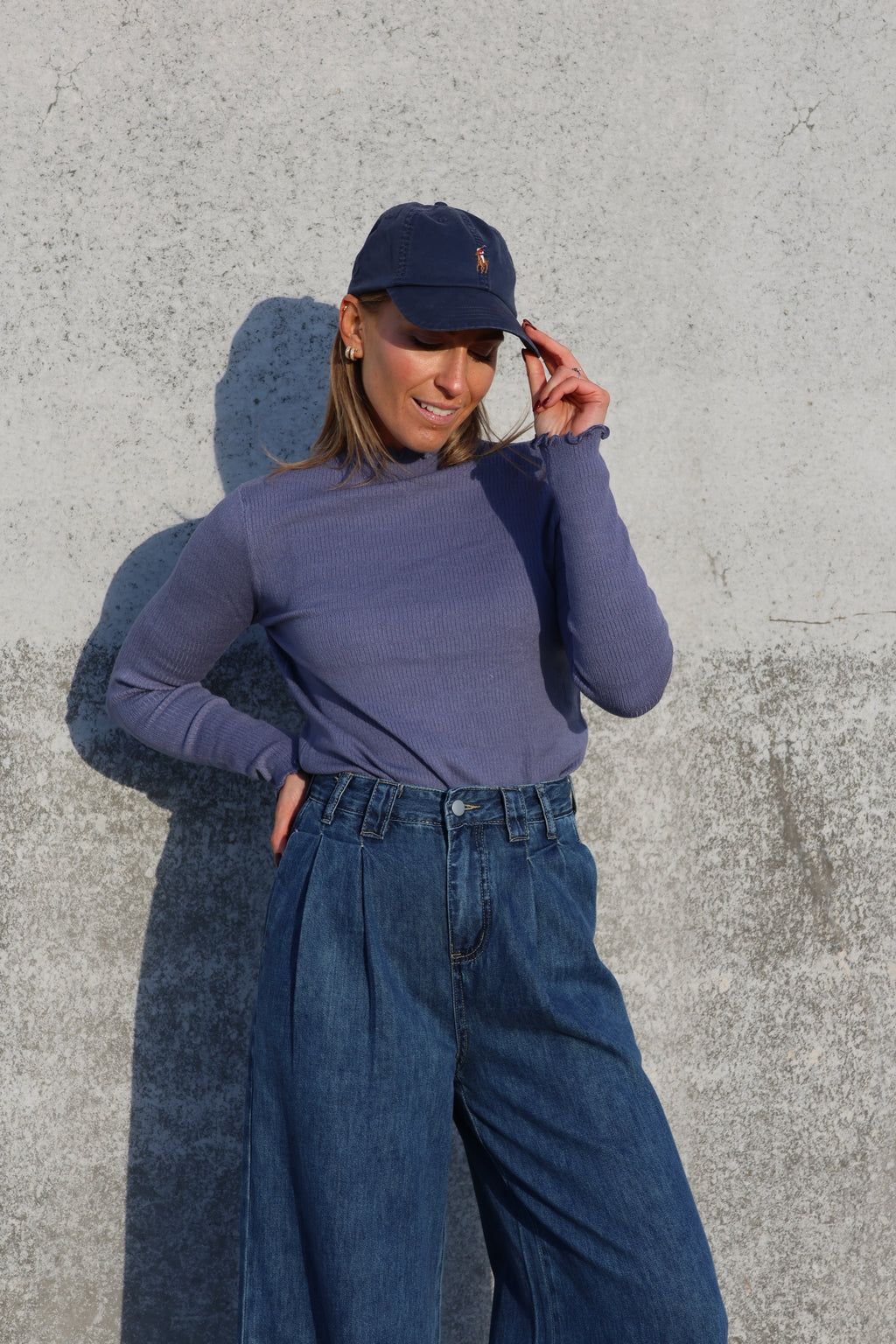 Julia pulletje denim blauw