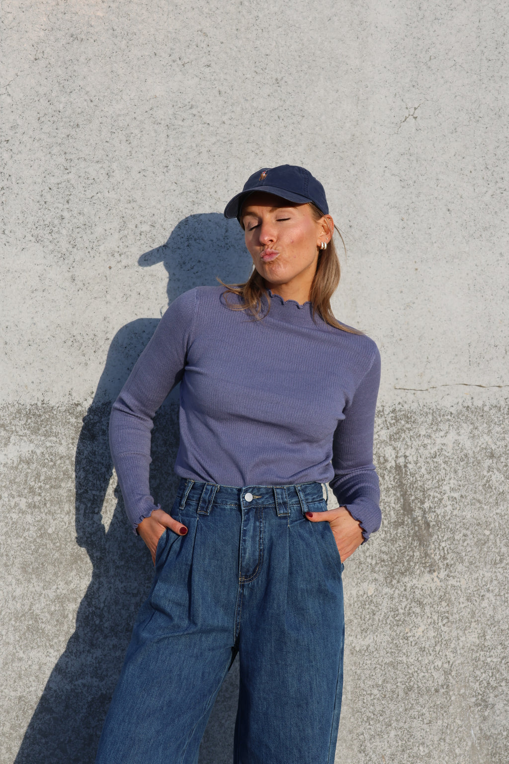 Julia pulletje denim blauw