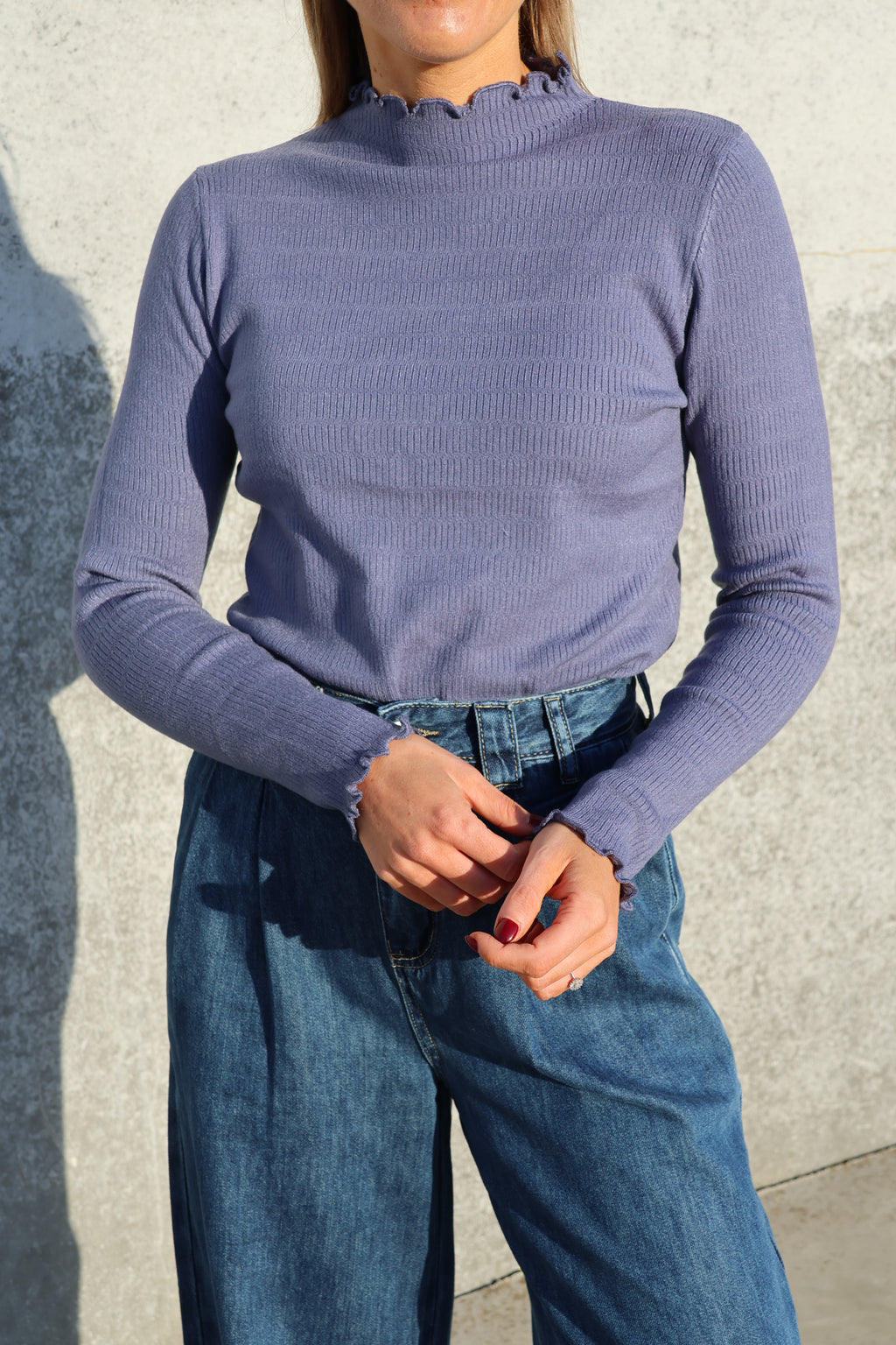 Julia pulletje denim blauw