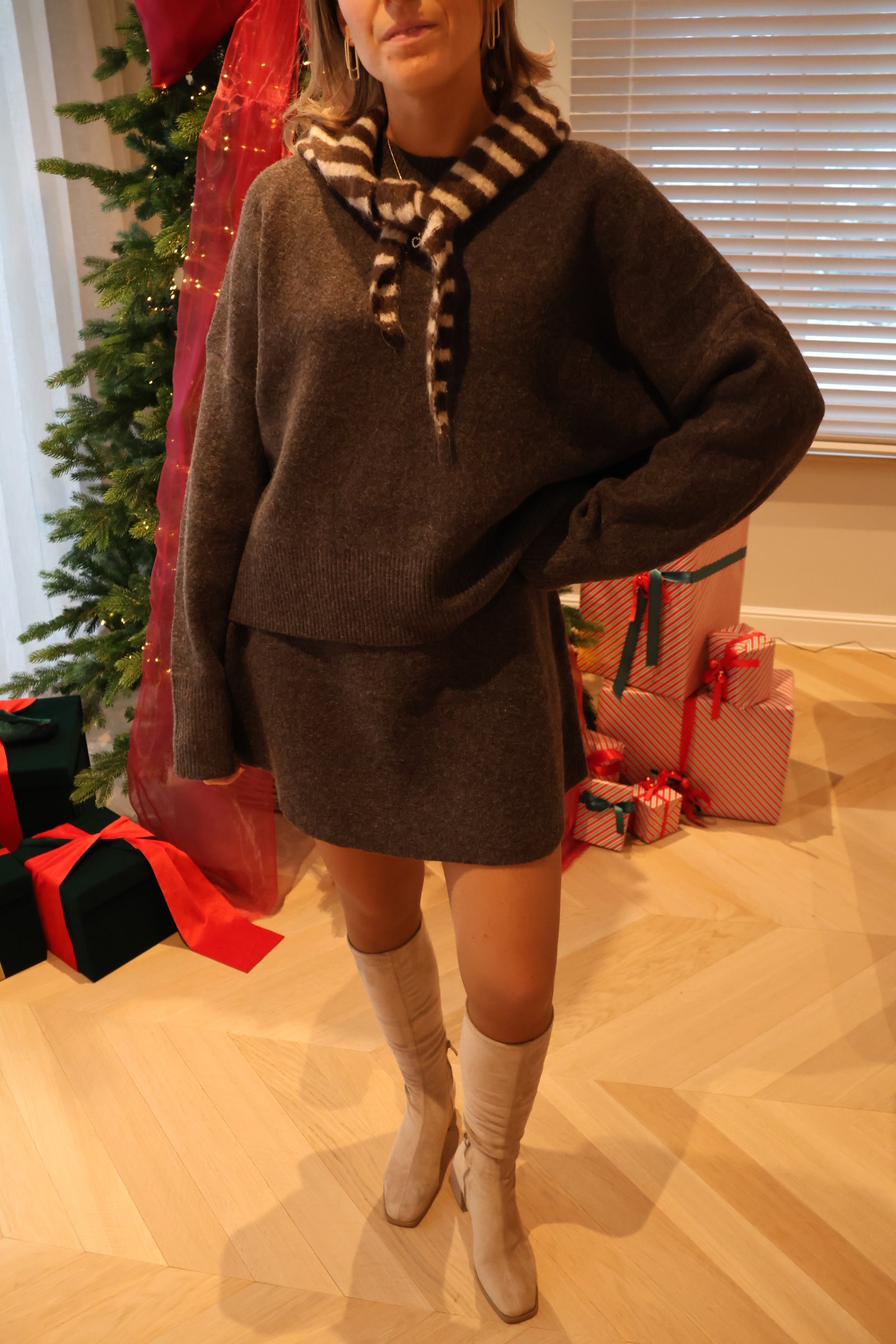 Maité set dark brown