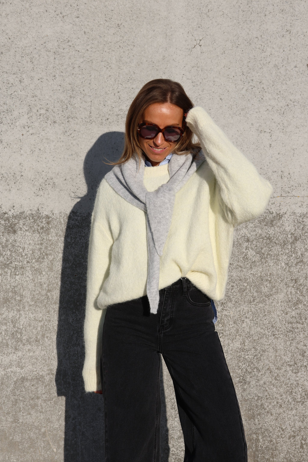 Alfie knit zachtgeel