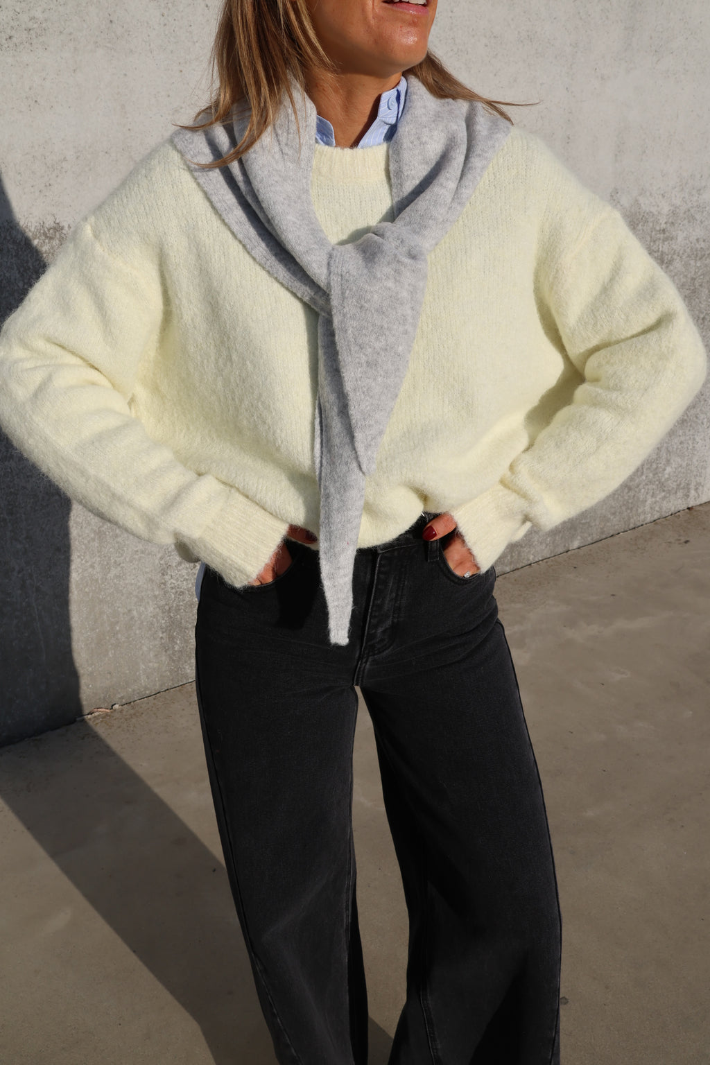 Alfie knit zachtgeel