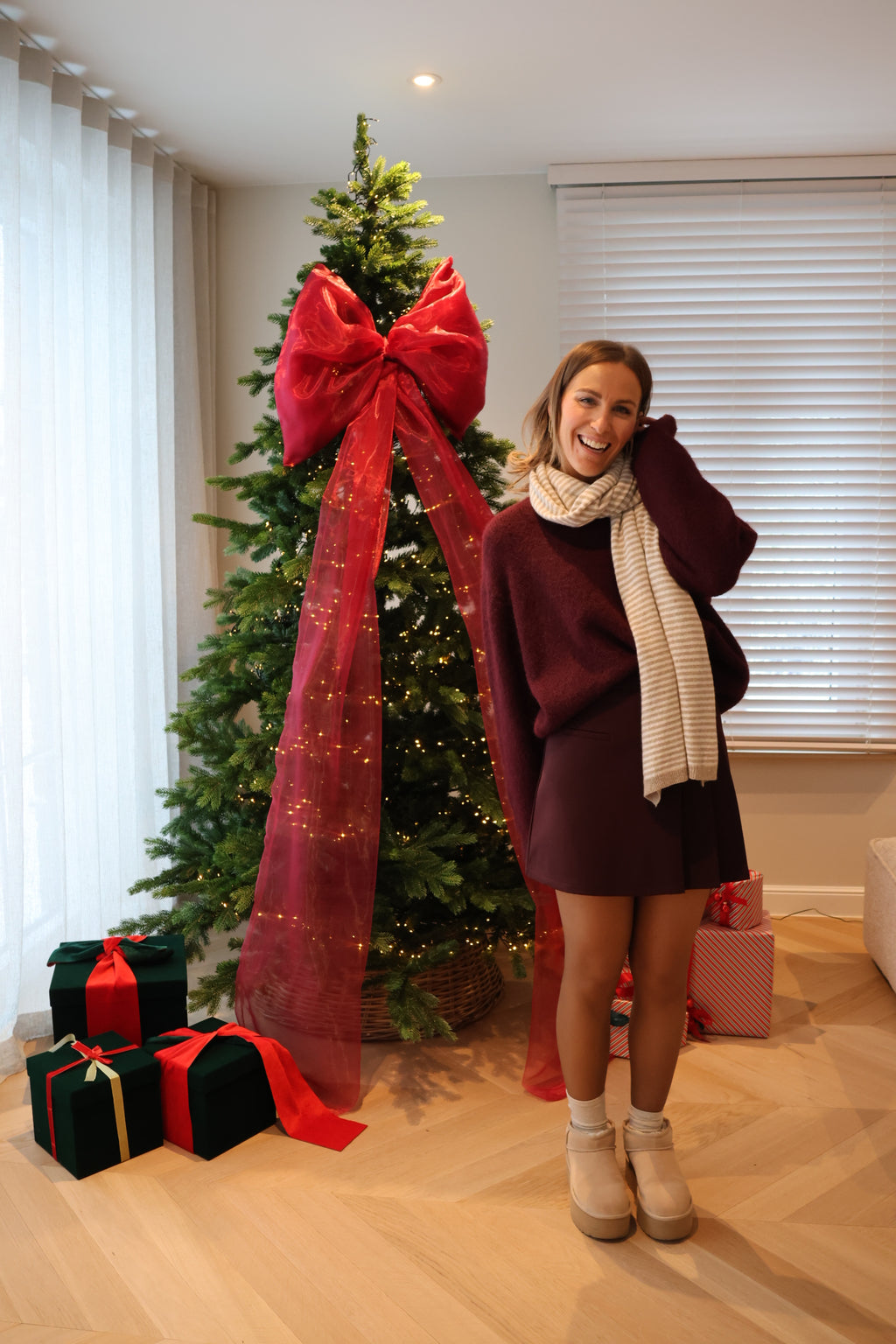 Elena skirt burgundy