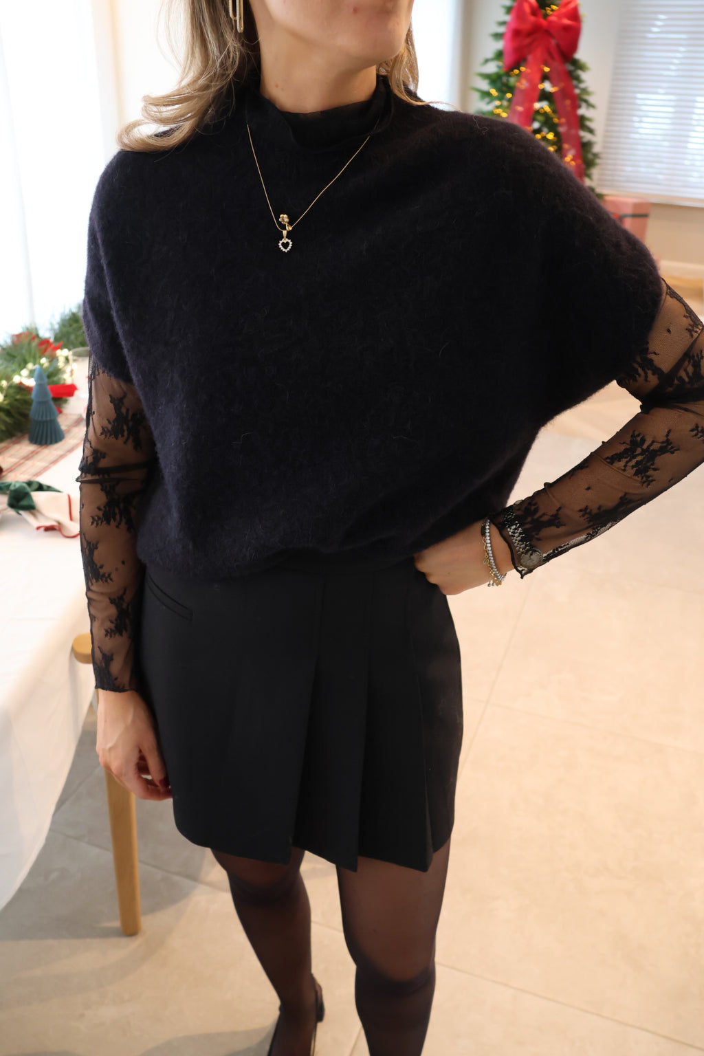 Vivi sleeveless knit black