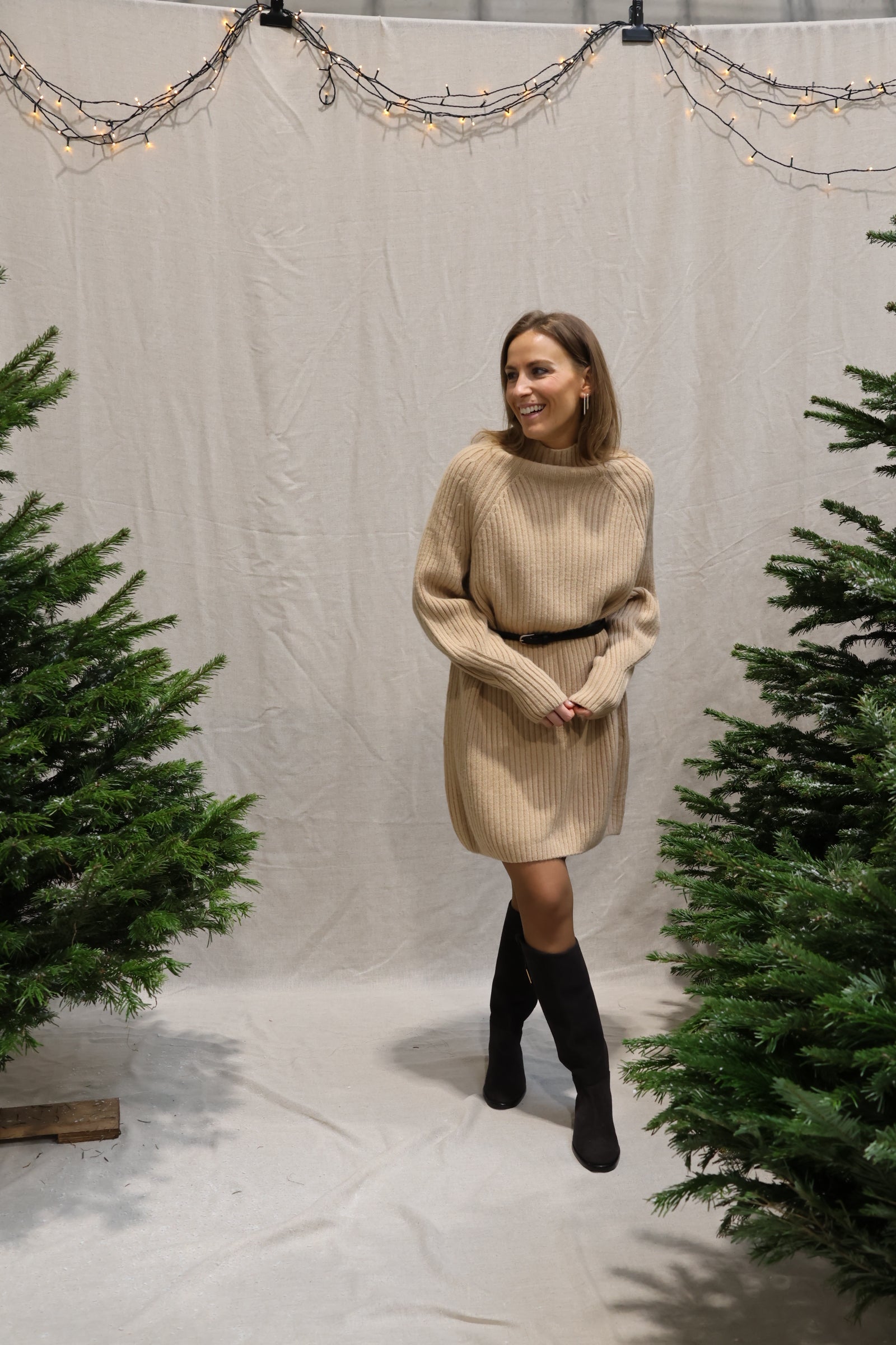 Odette winter dress camel