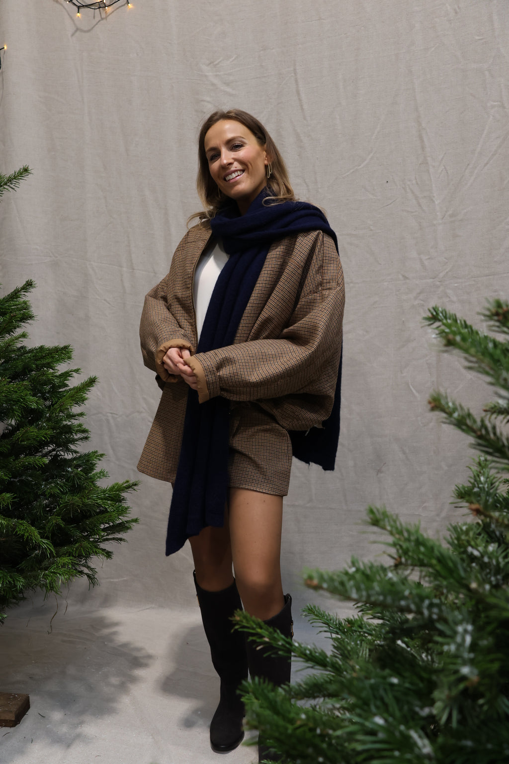 Valentine scarf marine