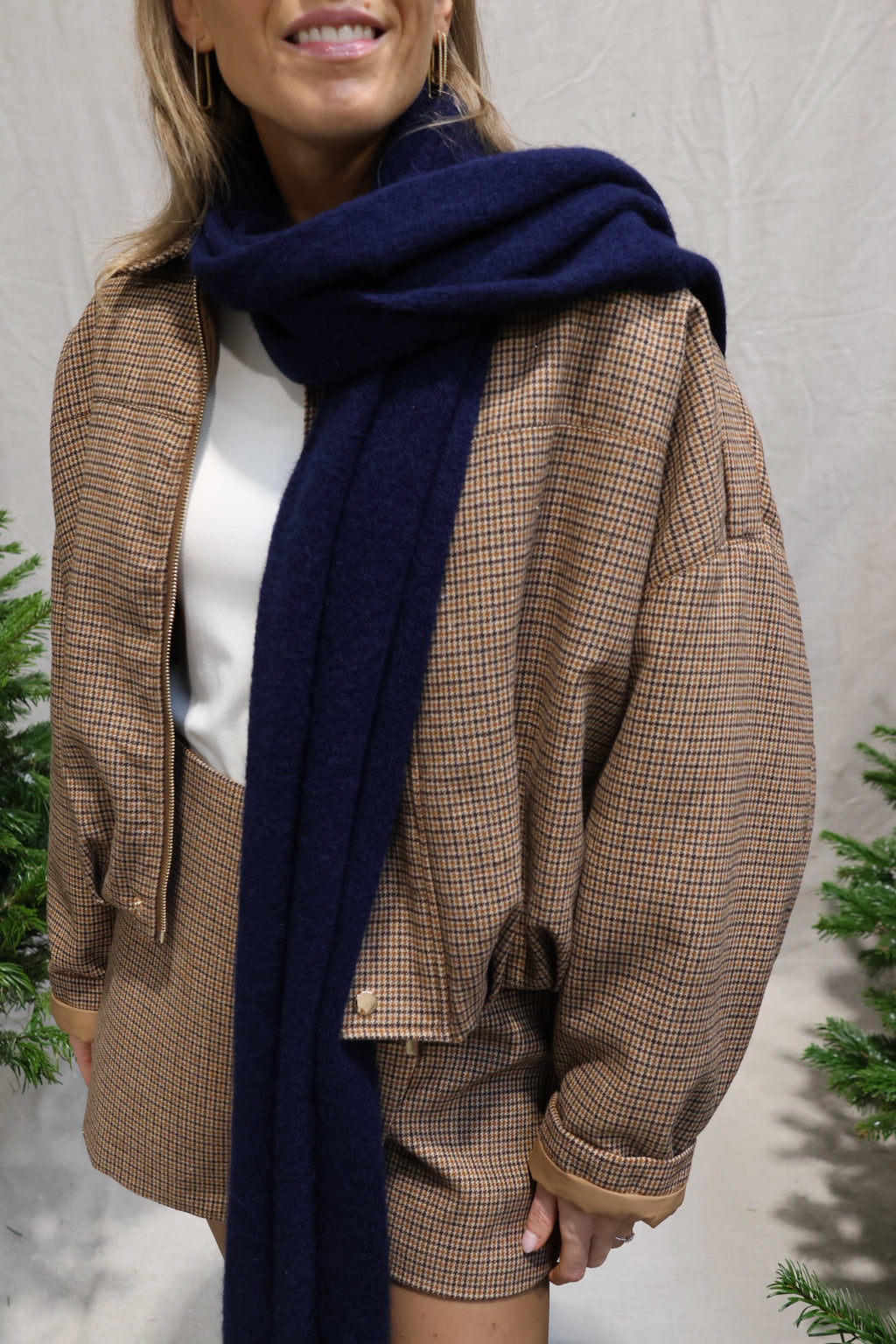 Valentine scarf marine