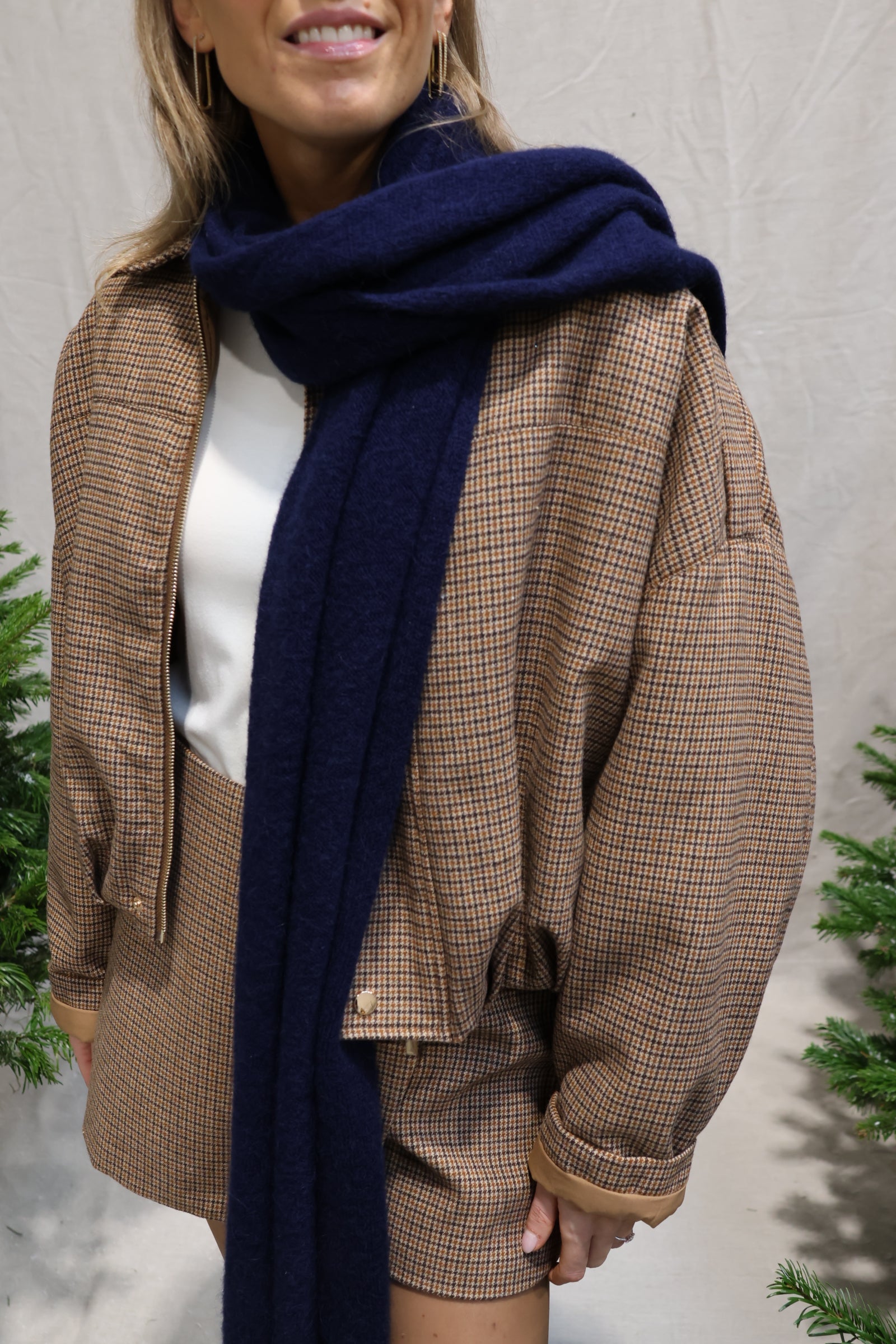 Valentine scarf marine