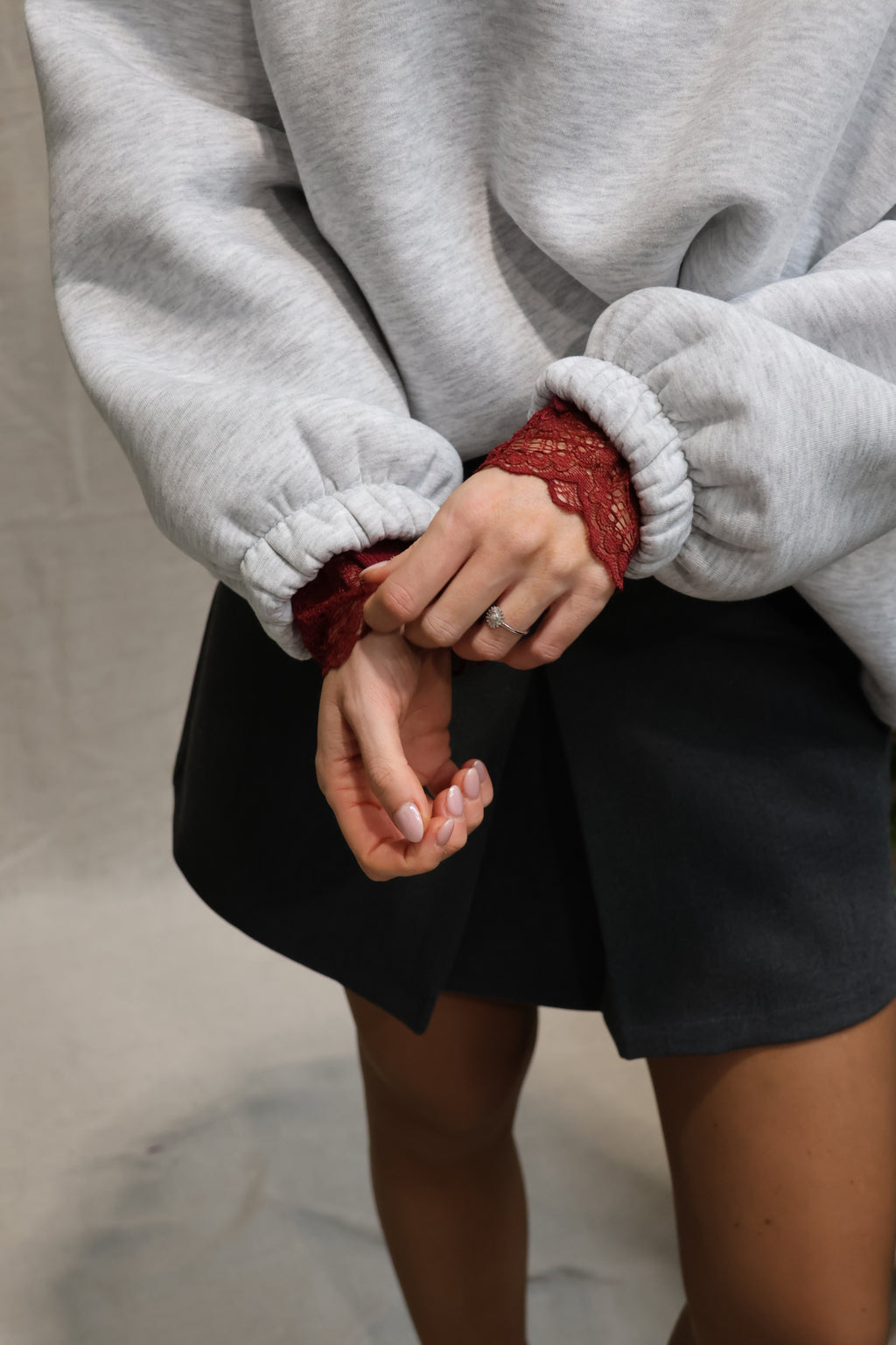 Romée zacht pulletje bordeaux