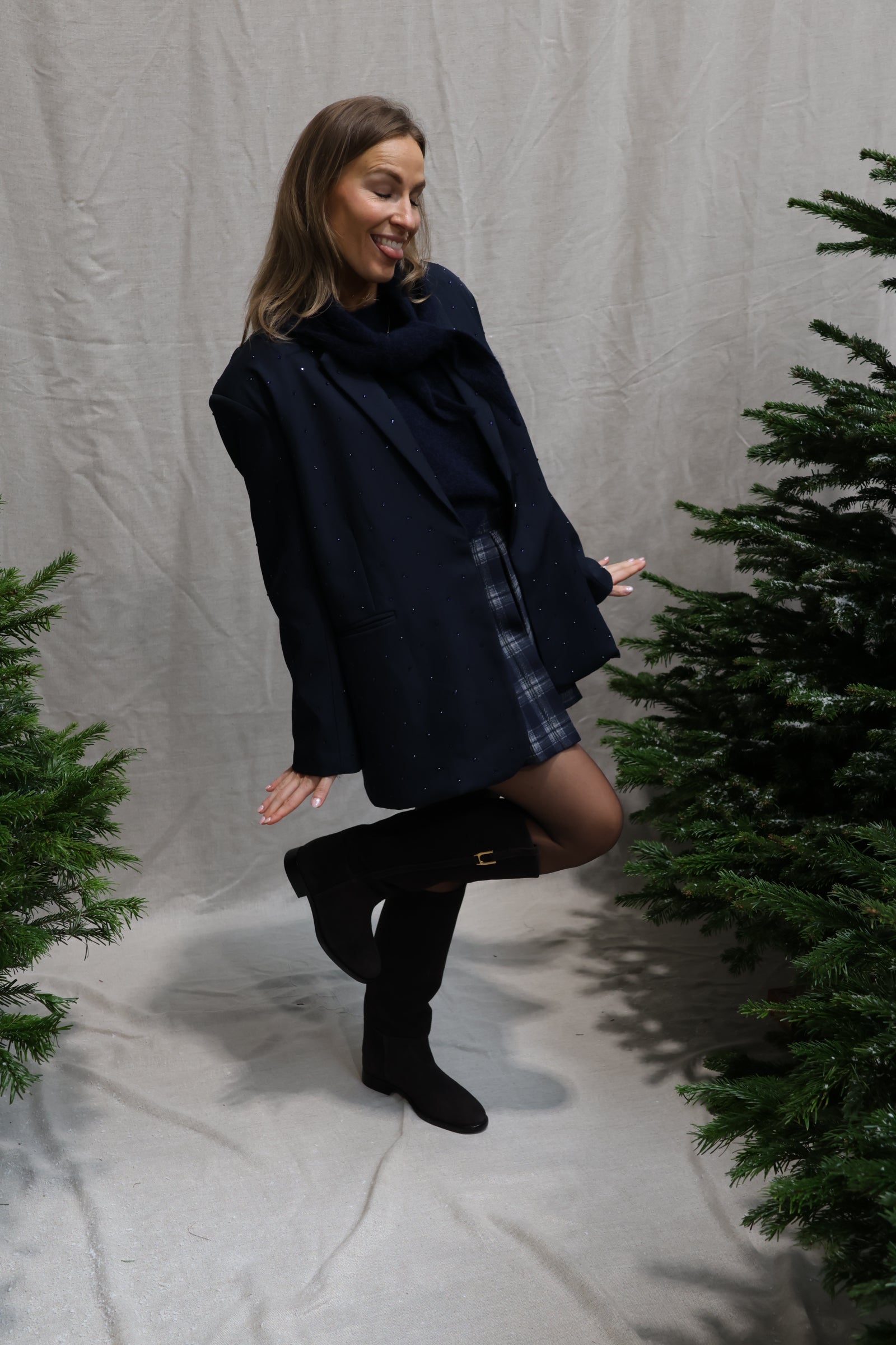 Eloise sparkling blazer marine