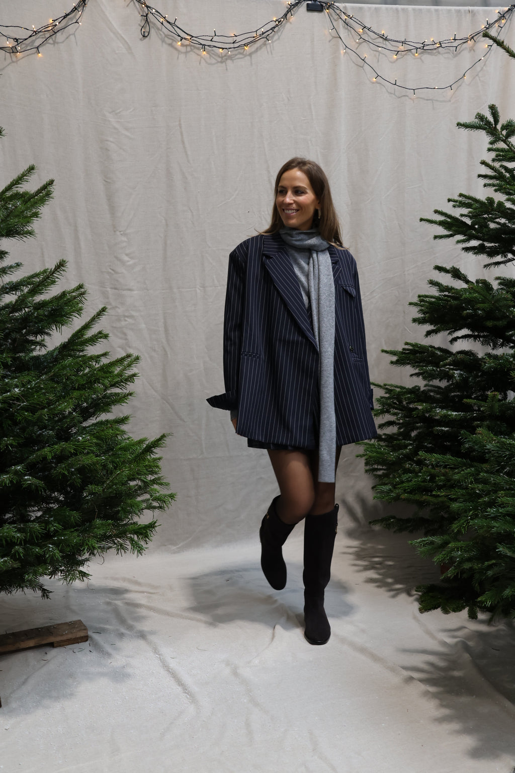 Gloria striped blazer marine