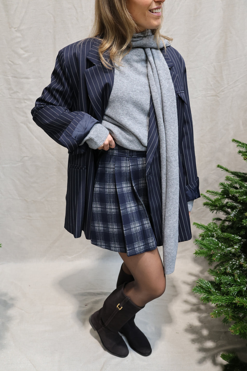 Gloria striped blazer marine