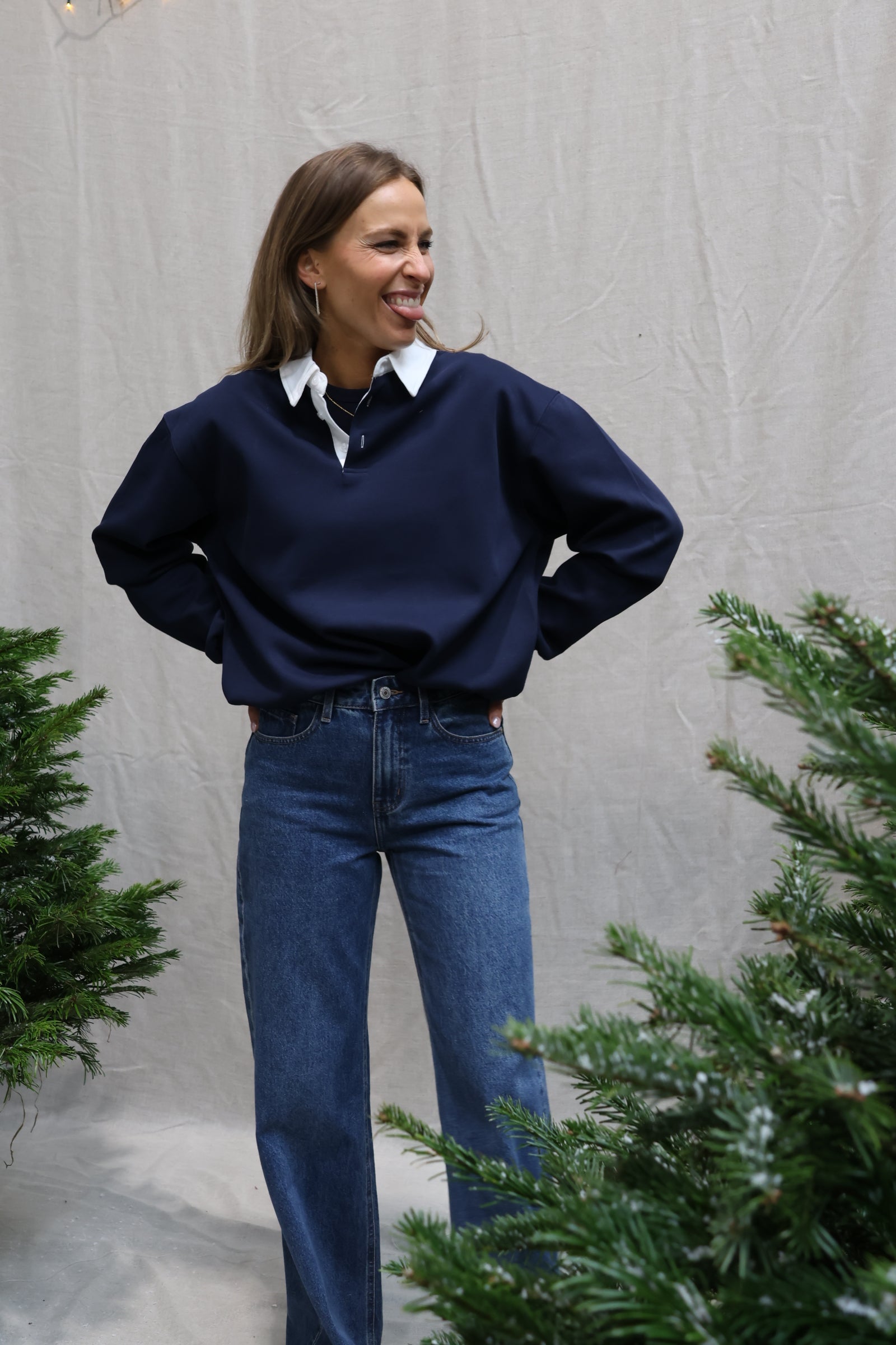 Vino polo knit marine